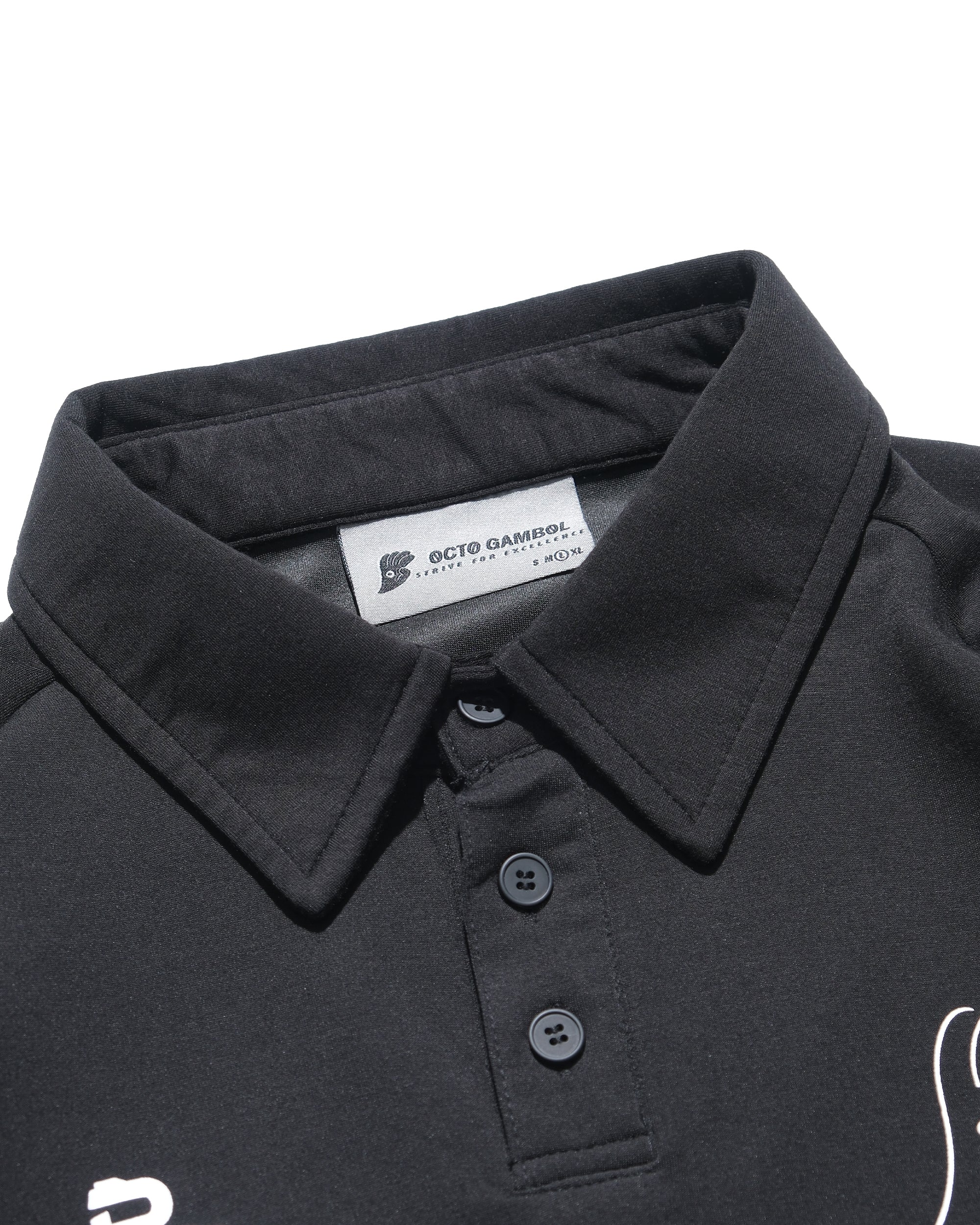 A25-PRE-T1 / Detachable Polo Shirt (Black)