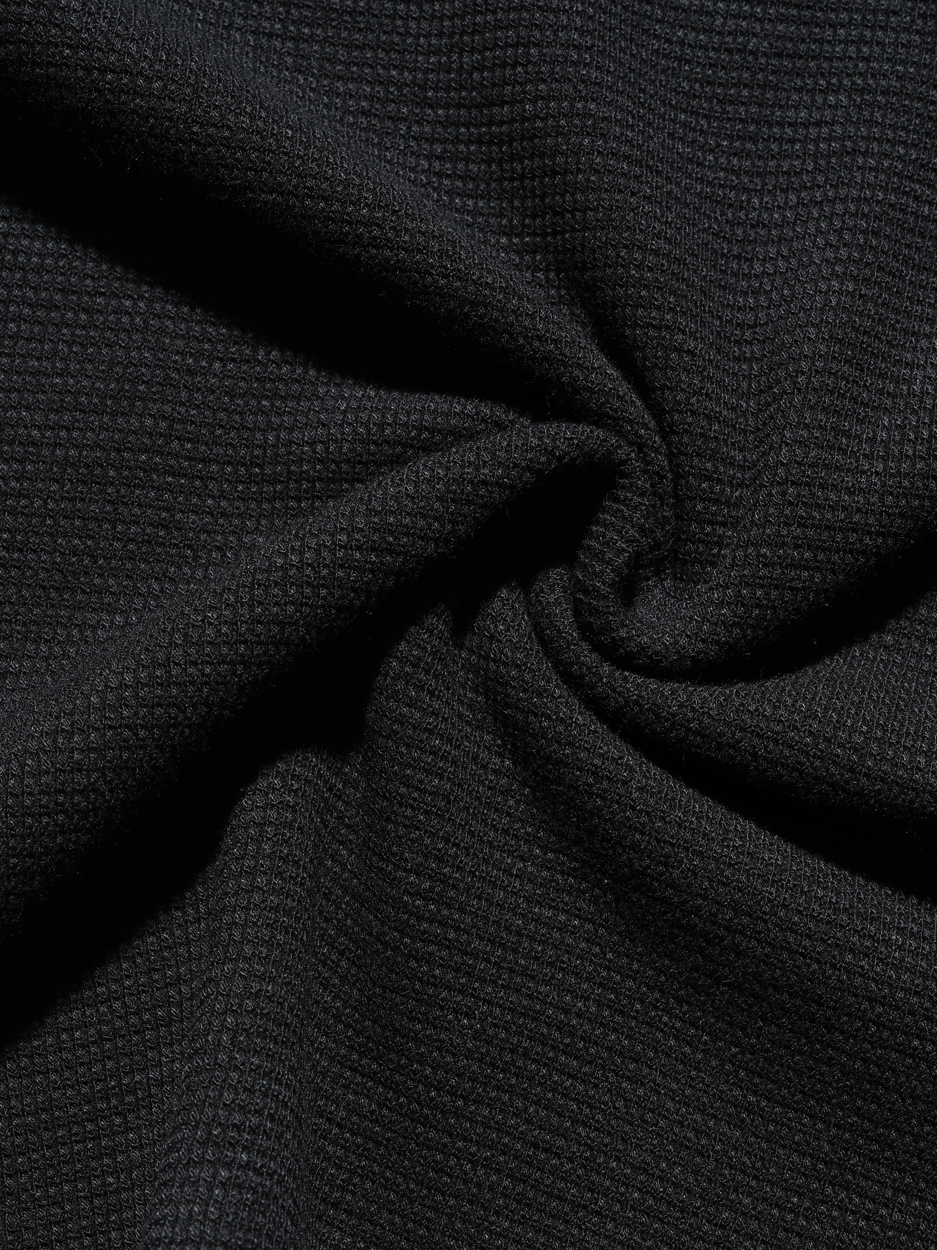 PR/ S25-PRT-02 WaffleT-Shirt (Black)