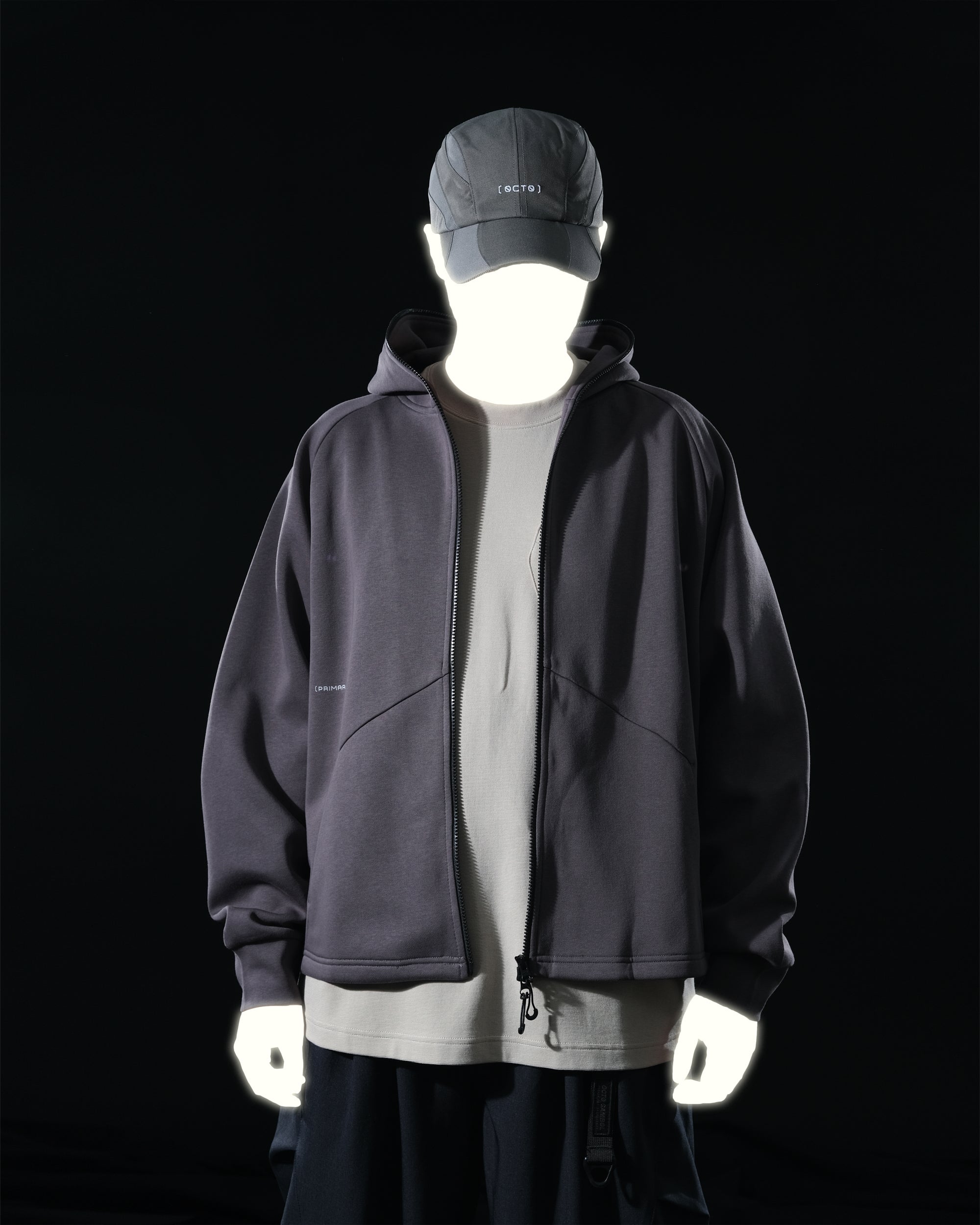 A25-PRH-01 Primary Reflect Zip-up (Grey)