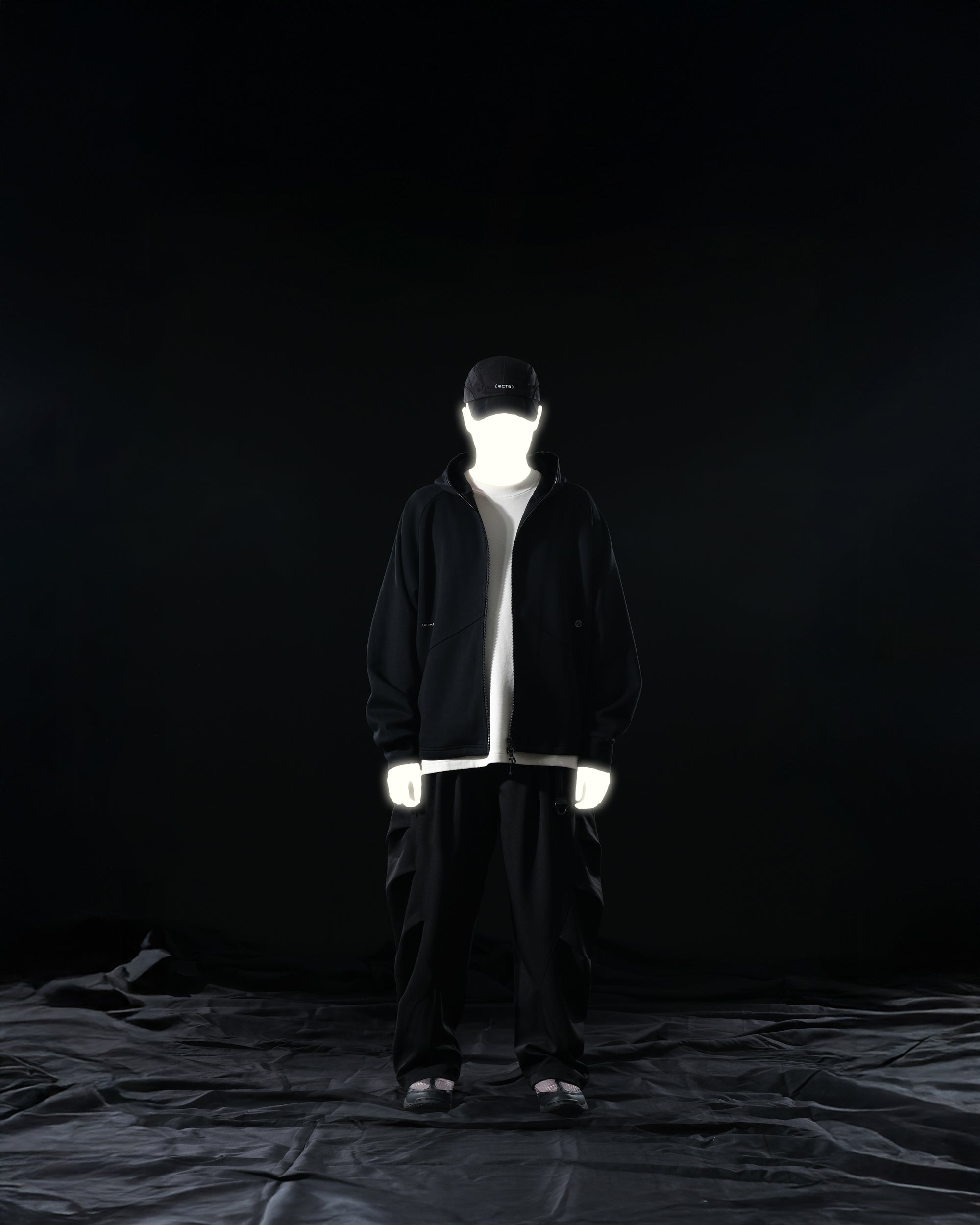 A25-PRH-01 Primary Reflect Zip-up(Black)