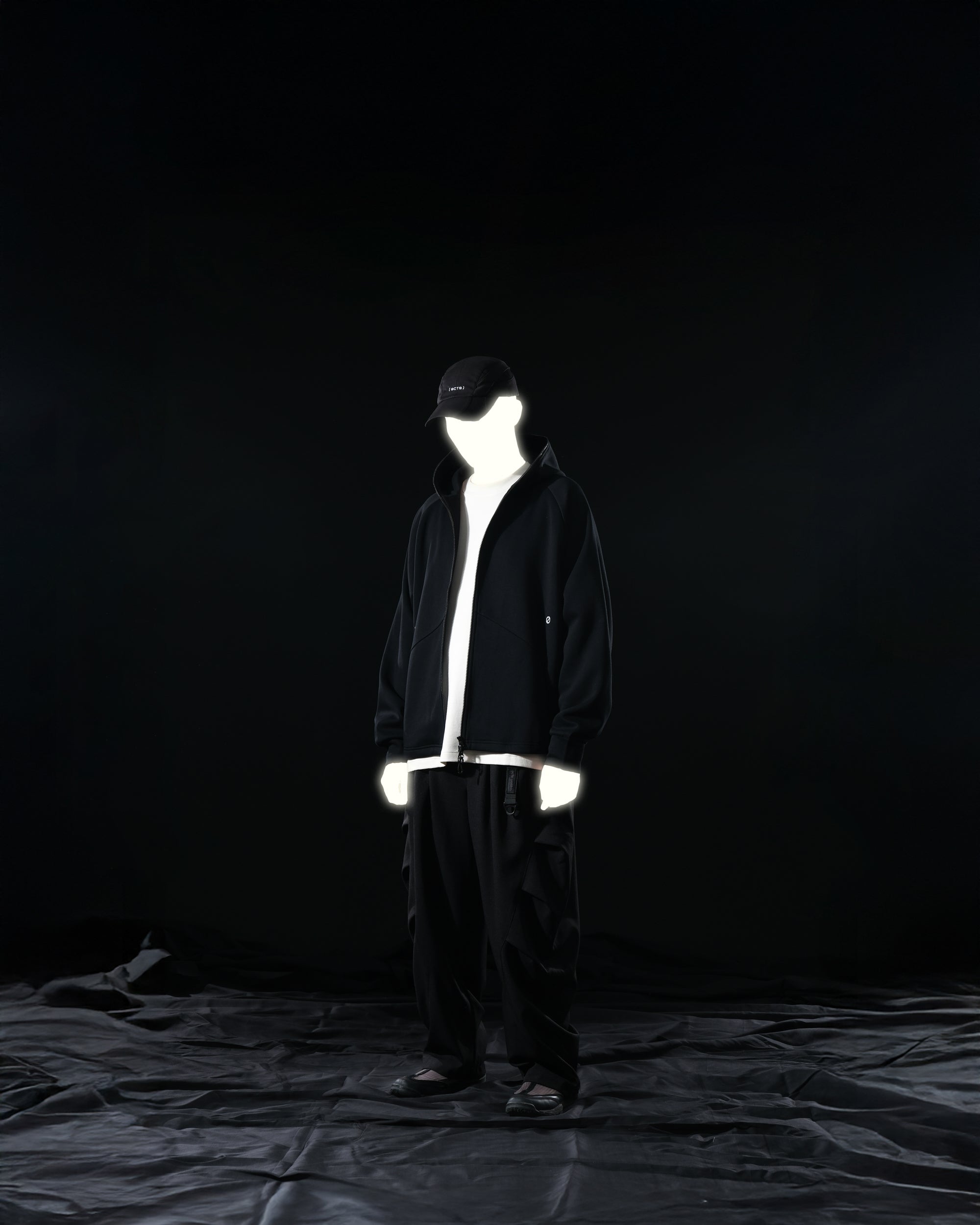 A25-PRH-01 Primary Reflect Zip-up(Black)