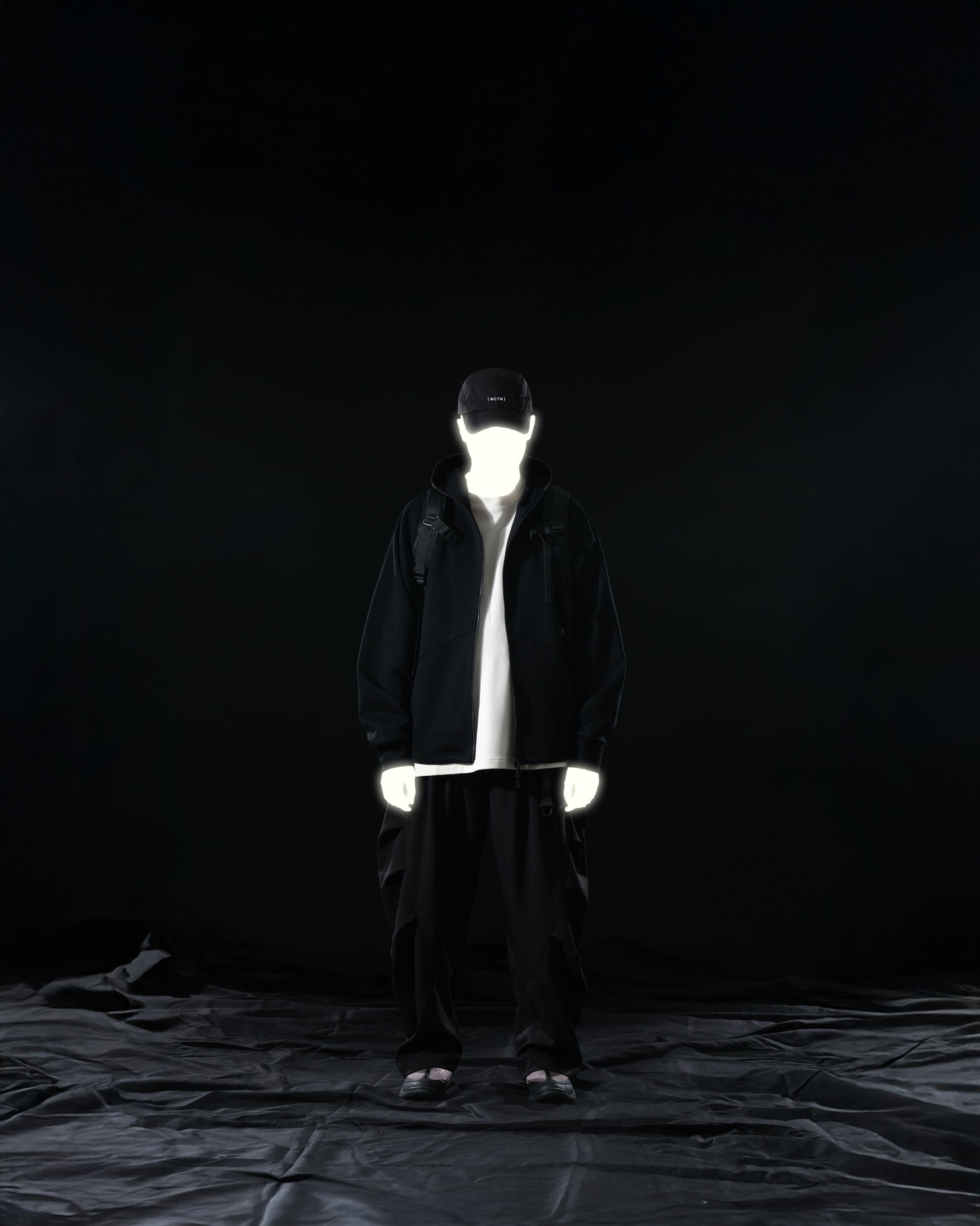 A25-PRH-01 Primary Reflect Zip-up(Black)