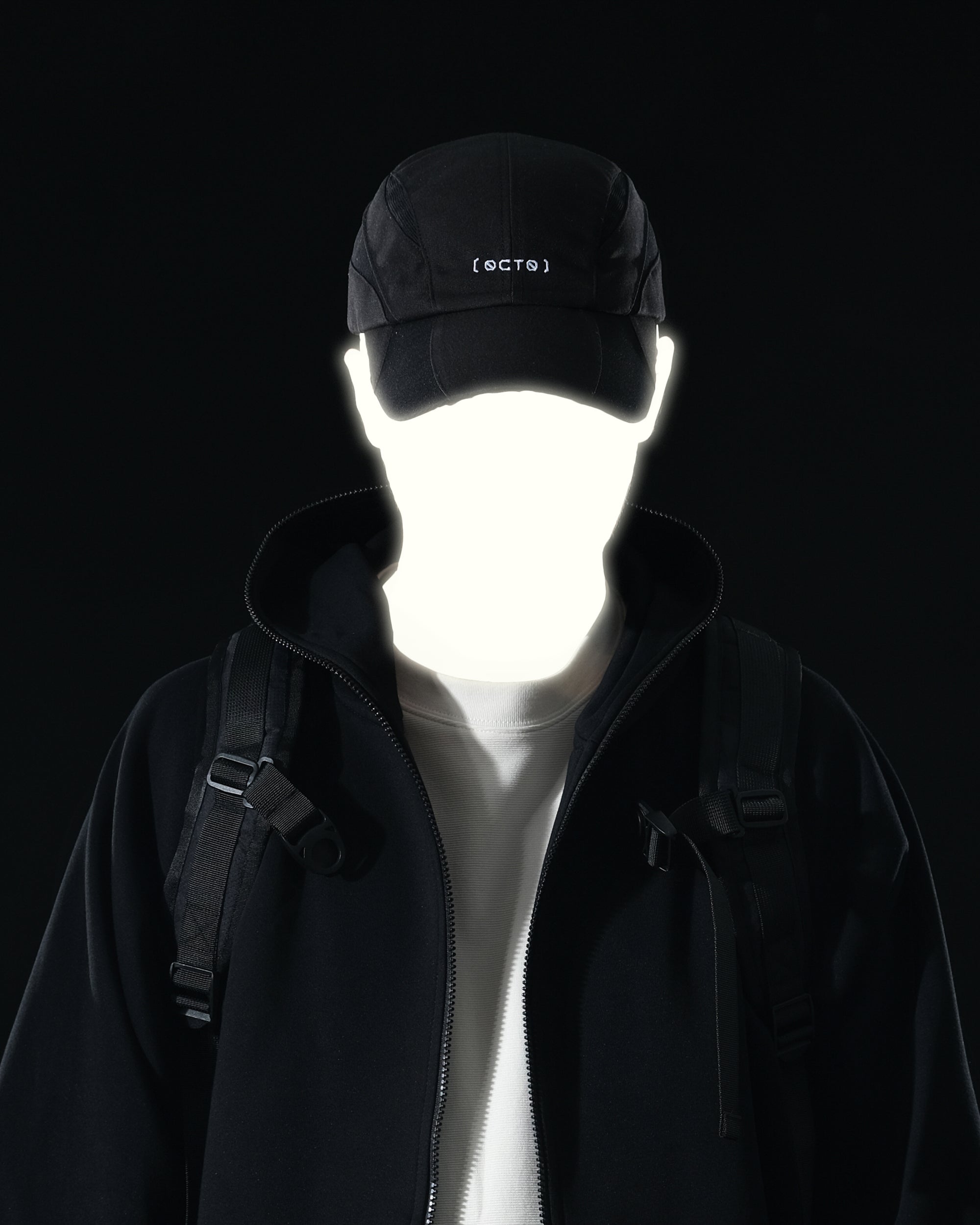 A25-PRH-01 Primary Reflect Zip-up(Black)