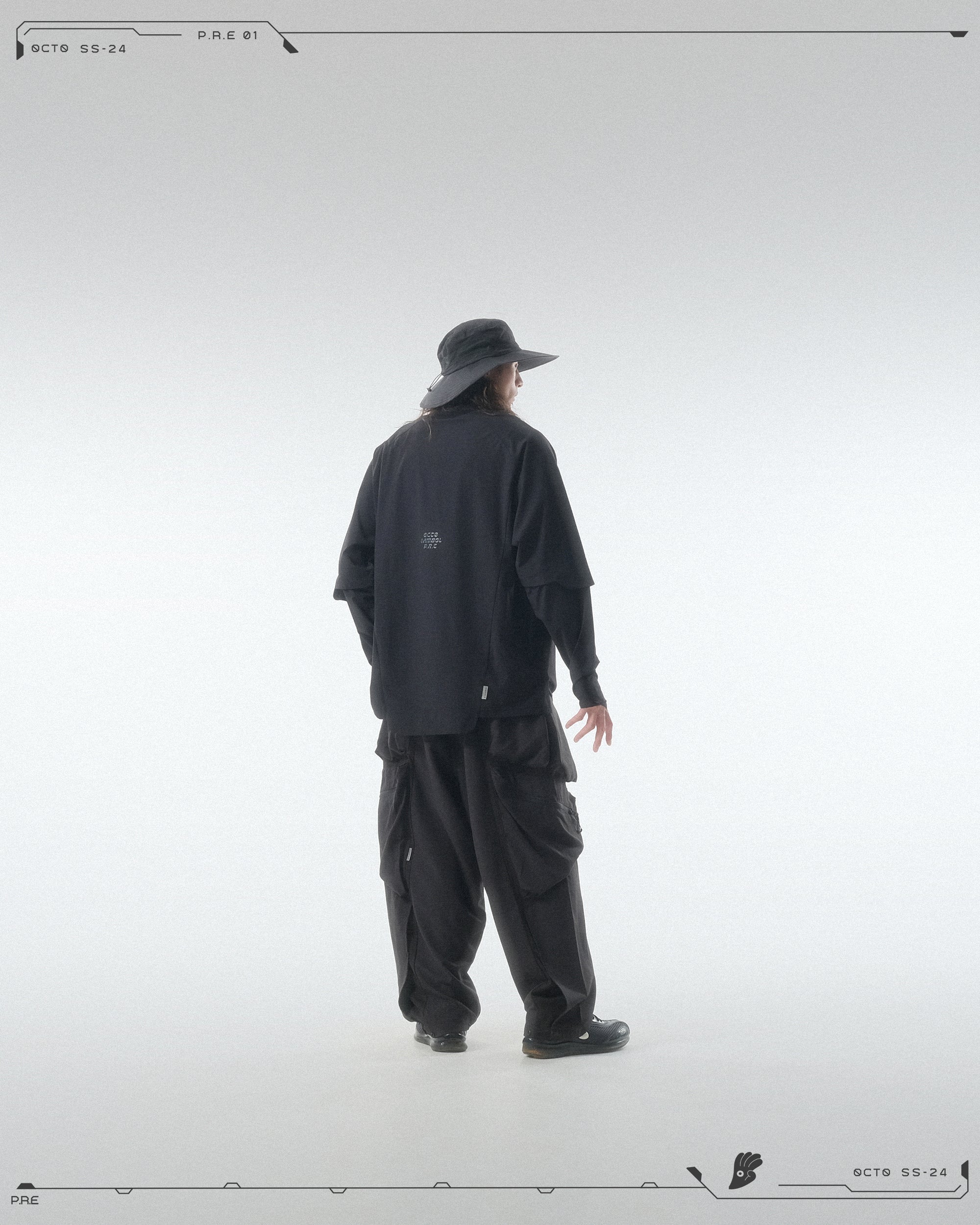 PRE - SEASON —S24 PS-01P  Stereoscopic Tornado Vertical Pants  (Black)