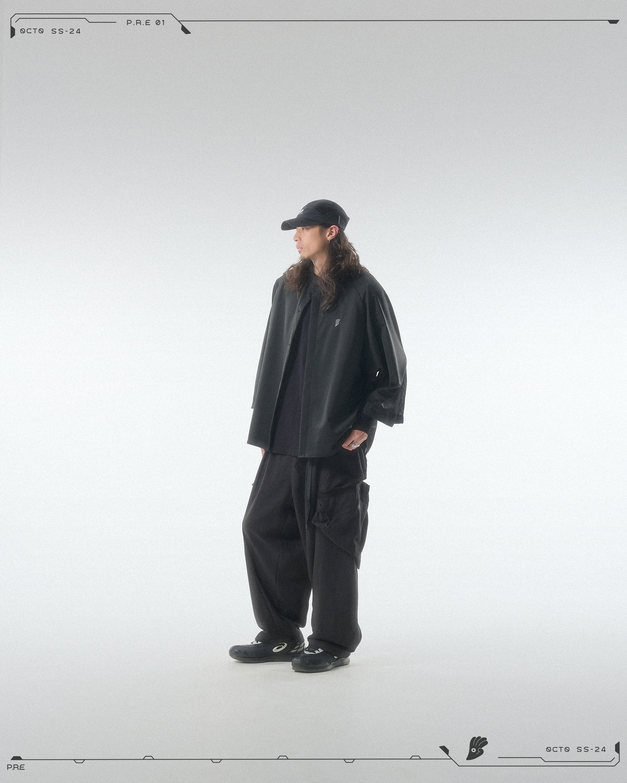 PRE - SEASON —S24 PS-01P  Stereoscopic Tornado Vertical Pants  (Black)