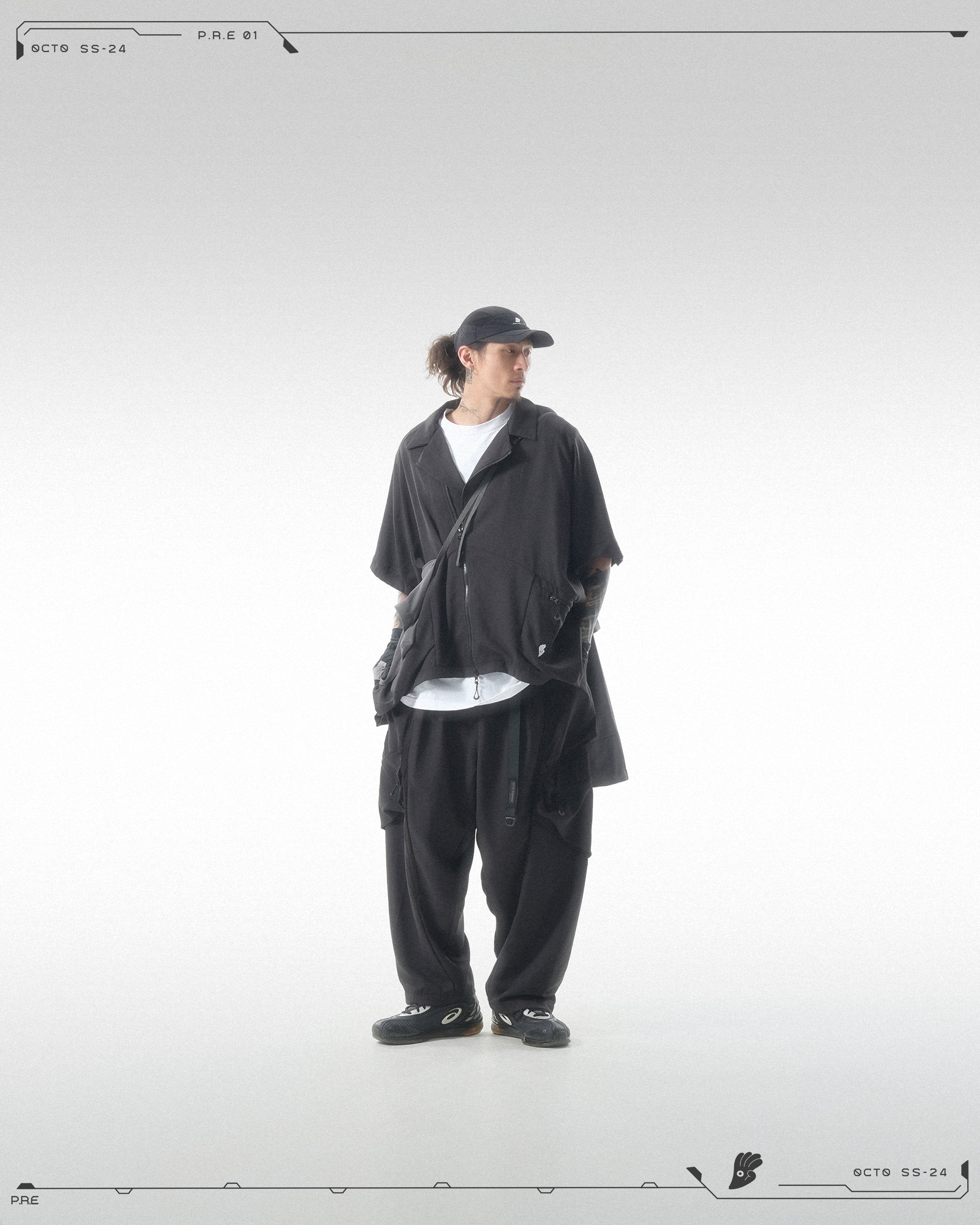 PRE - SEASON —S24 PS-01P  Stereoscopic Tornado Vertical Pants  (Black)