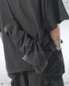 PRE - SEASON  —S24 PS-01J Detachable Sleeves Blazer  (Black)