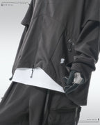 PRE - SEASON  —S24 PS-01J Detachable Sleeves Blazer  (Black)