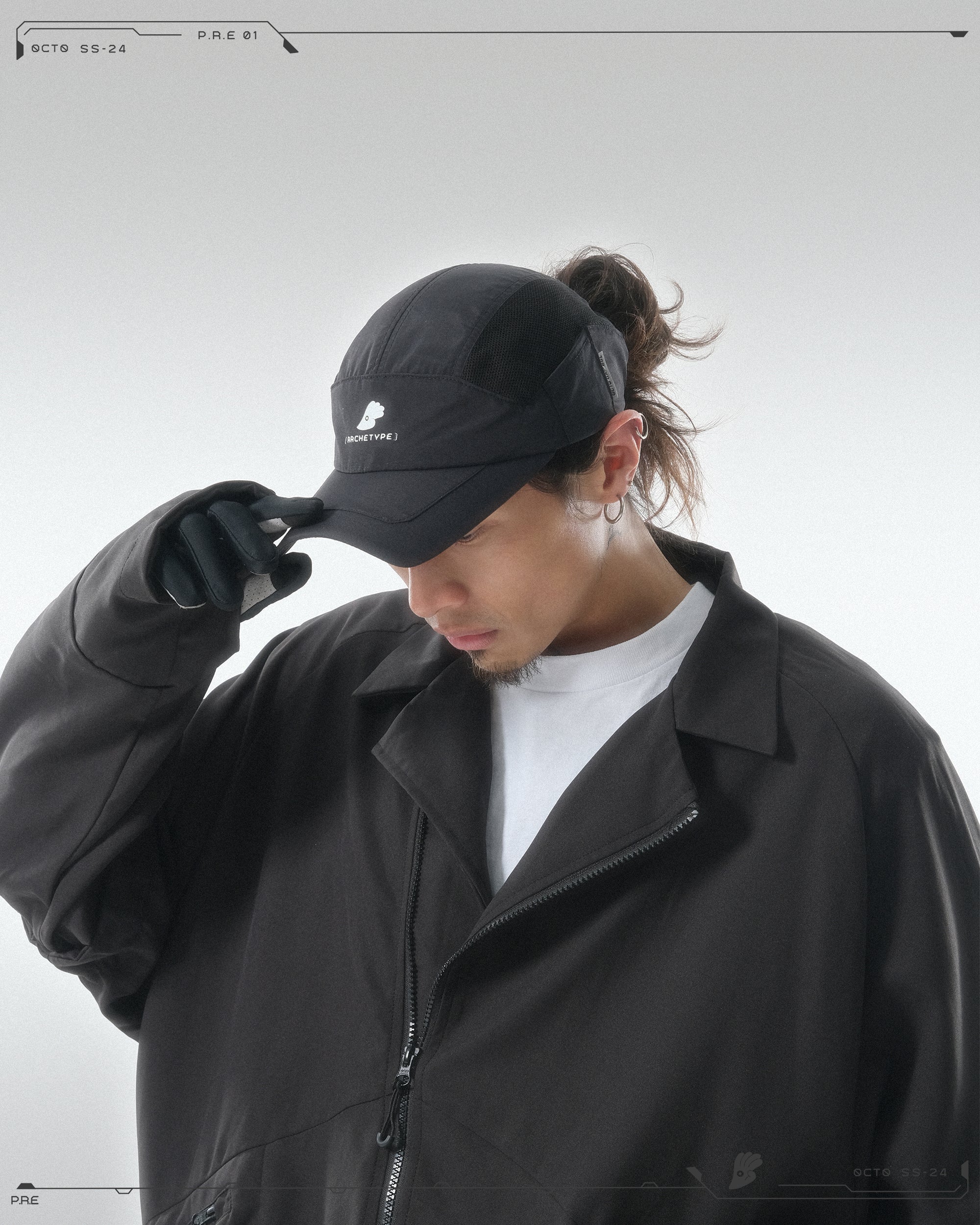 PRE - SEASON  —S24 PS-01J Detachable Sleeves Blazer  (Black)