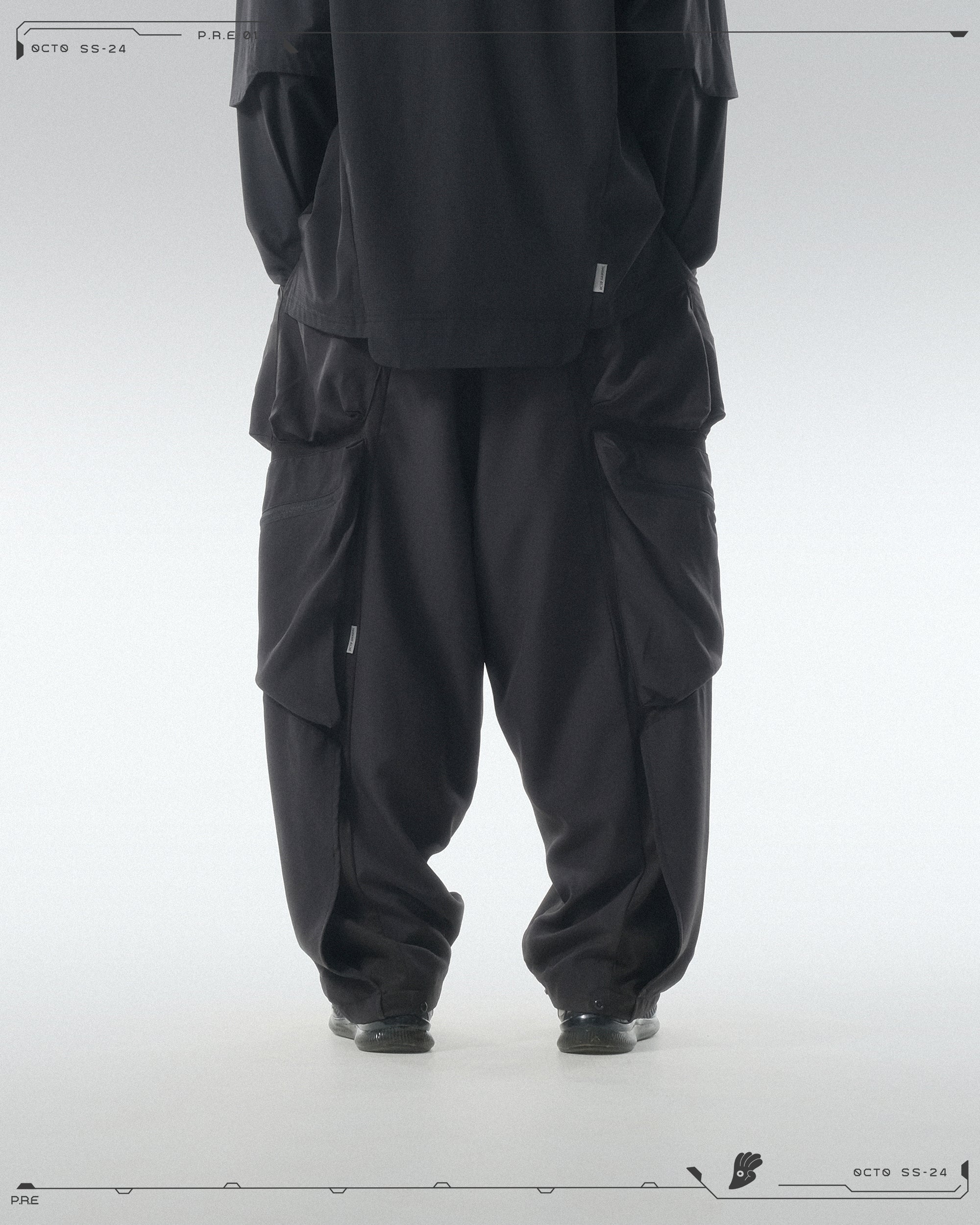 PRE - SEASON —S24 PS-01P  Stereoscopic Tornado Vertical Pants  (Black)