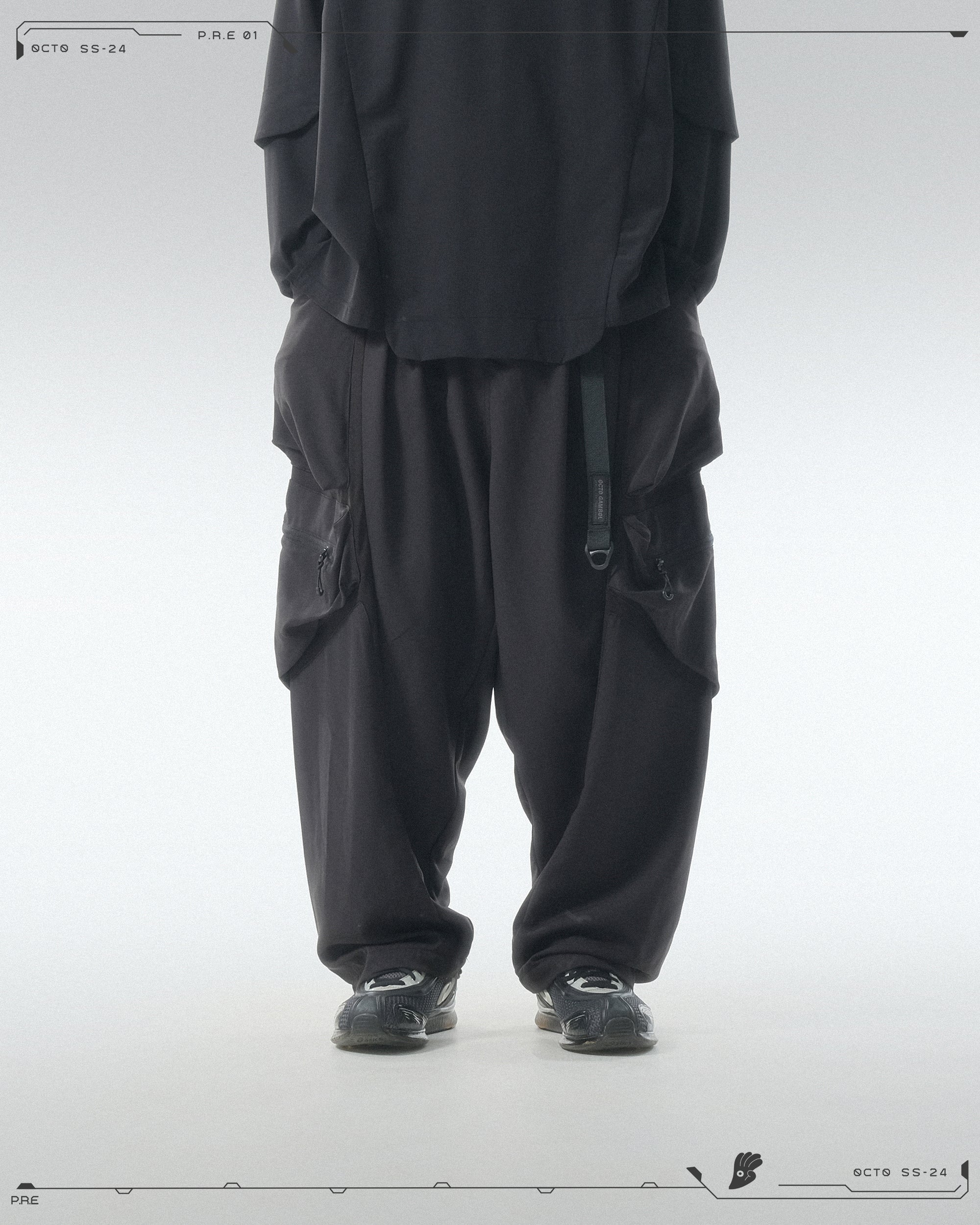 PRE - SEASON —S24 PS-01P  Stereoscopic Tornado Vertical Pants  (Black)
