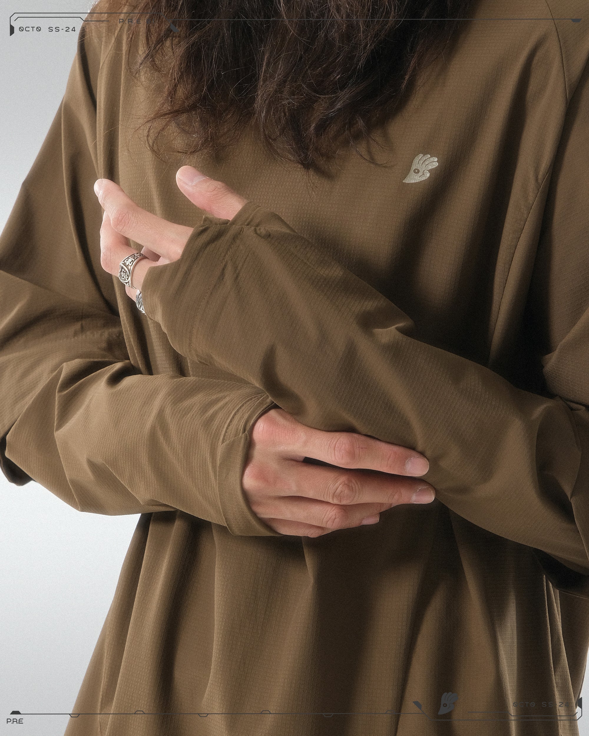 PRE - SEASON —S24 PS-01T-2   Sukkiri Twin Layer T-shirt (Brown)