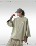 PRE - SEASON —S24 PS-01T-1   Sukkiri Open Chest T-shirt (Taupe Khaki)