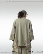 PRE - SEASON —S24 PS-01T-1   Sukkiri Open Chest T-shirt (Taupe Khaki)