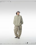 PRE - SEASON —S24 PS-01T-1   Sukkiri Open Chest T-shirt (Taupe Khaki)