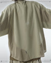 PRE - SEASON —S24 PS-01T-1   Sukkiri Open Chest T-shirt (Taupe Khaki)