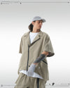 PRE - SEASON  —S24 PS-01J Detachable Sleeves Blazer  (Pewter Khaki)