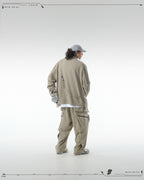 PRE - SEASON  —S24 PS-01J Detachable Sleeves Blazer  (Pewter Khaki)
