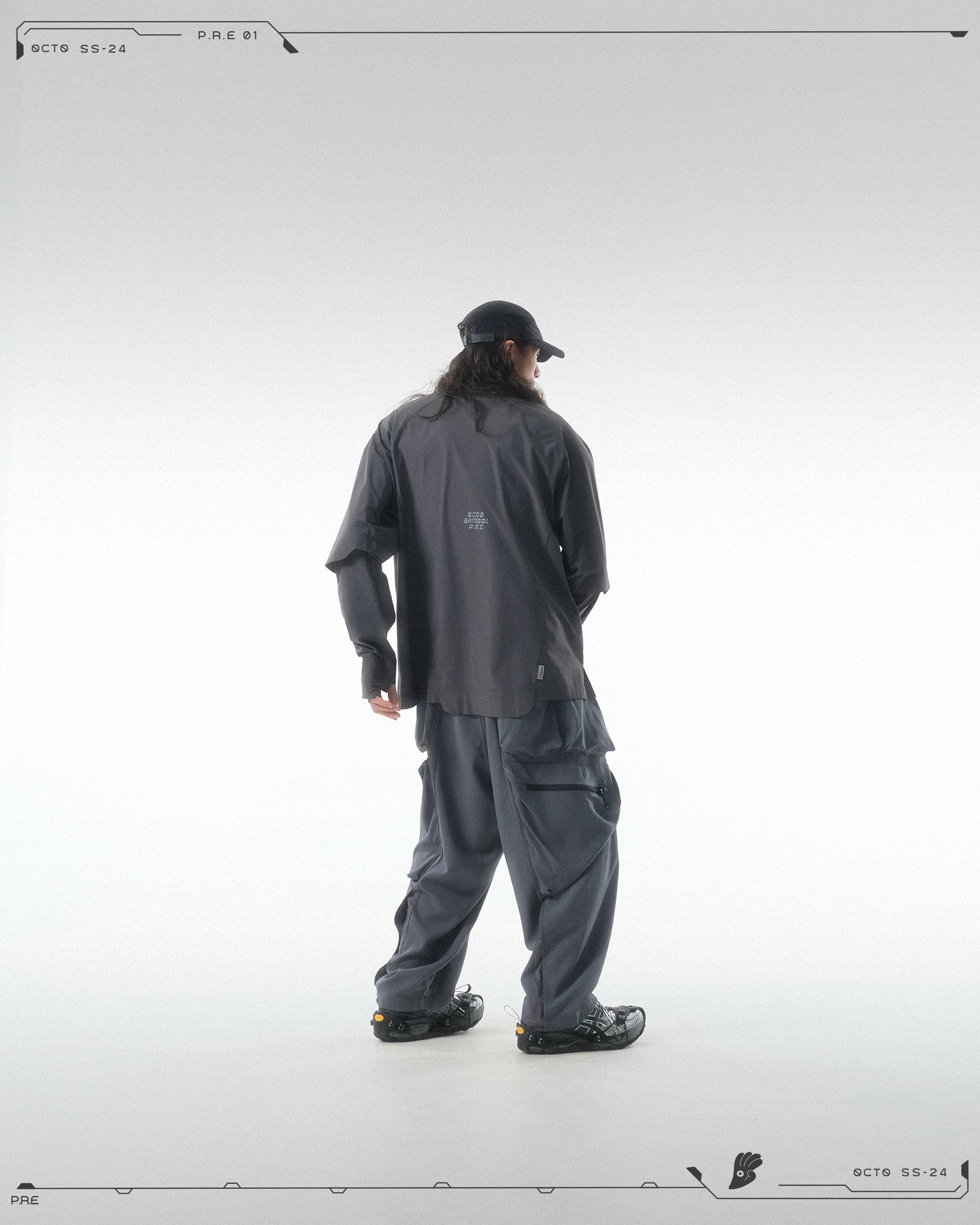 PRE - SEASON —S24 PS-01T-2   Sukkiri Twin Layer T-shirt (Shadow Grey)