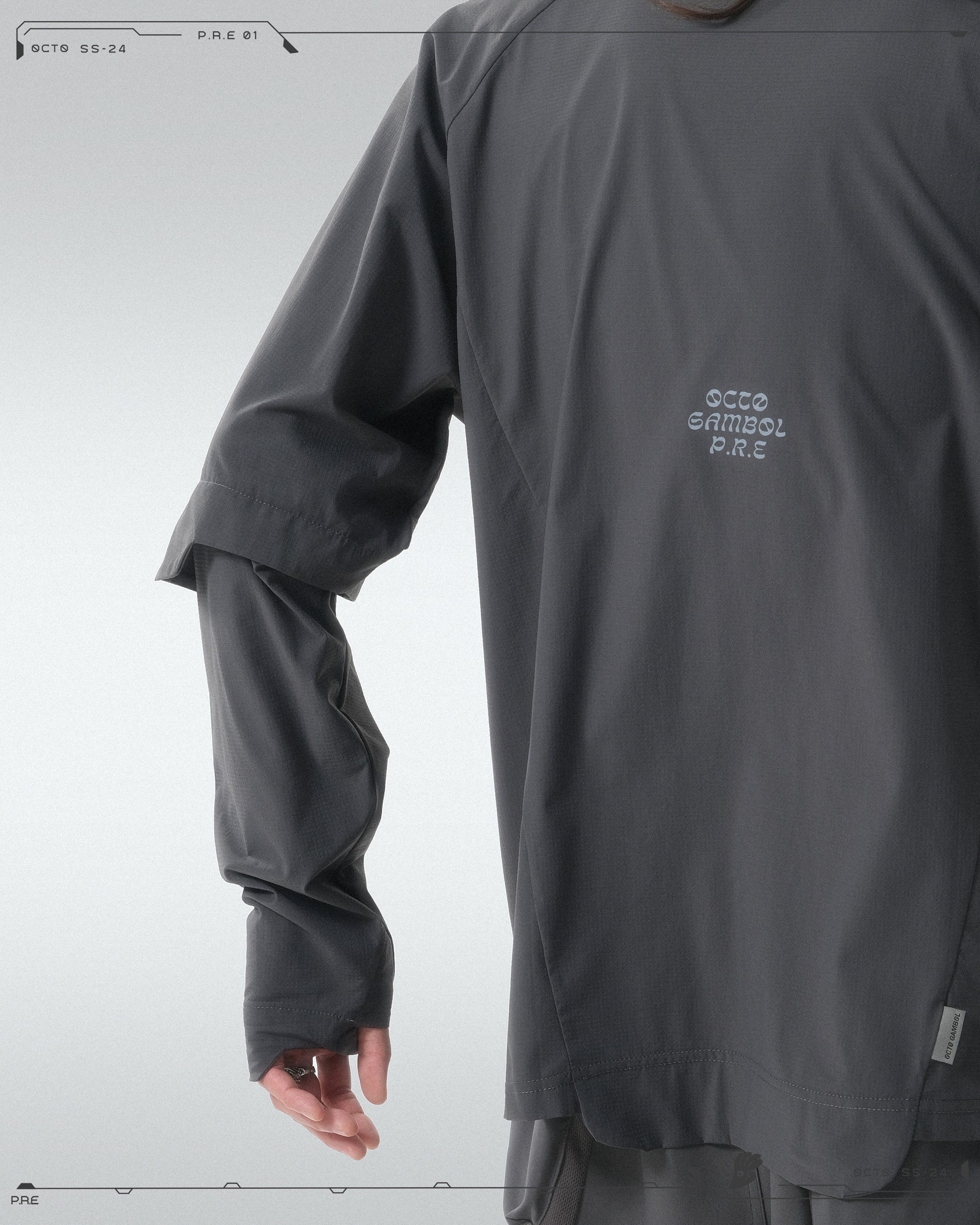 PRE - SEASON —S24 PS-01T-2   Sukkiri Twin Layer T-shirt (Shadow Grey)