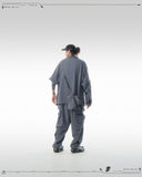 PRE - SEASON  —S24 PS-01J Detachable Sleeves Blazer  (Shadow Grey)