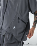 PRE - SEASON  —S24 PS-01J Detachable Sleeves Blazer  (Shadow Grey)