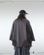 PRE - SEASON —S24 PS-01T-1   Sukkiri Open Chest T-shirt (Shadow Grey)