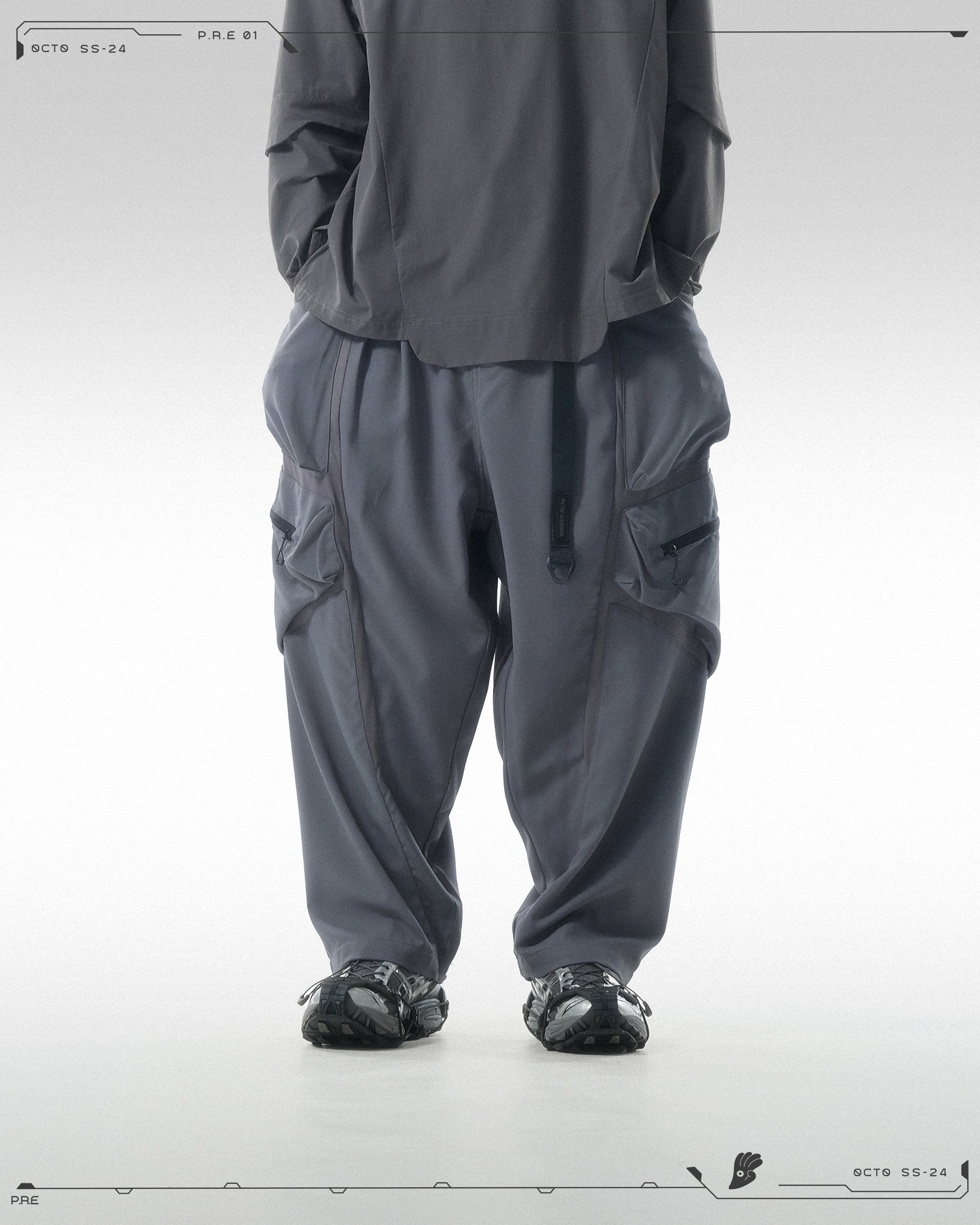 PRE - SEASON —S24 PS-01P  Stereoscopic Tornado Vertical Pants  (Shadow Grey)