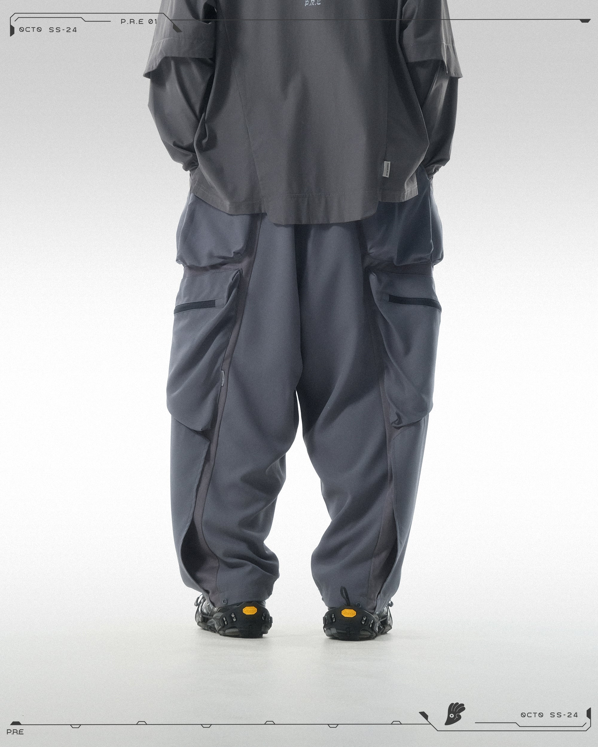 PRE - SEASON —S24 PS-01P  Stereoscopic Tornado Vertical Pants  (Shadow Grey)