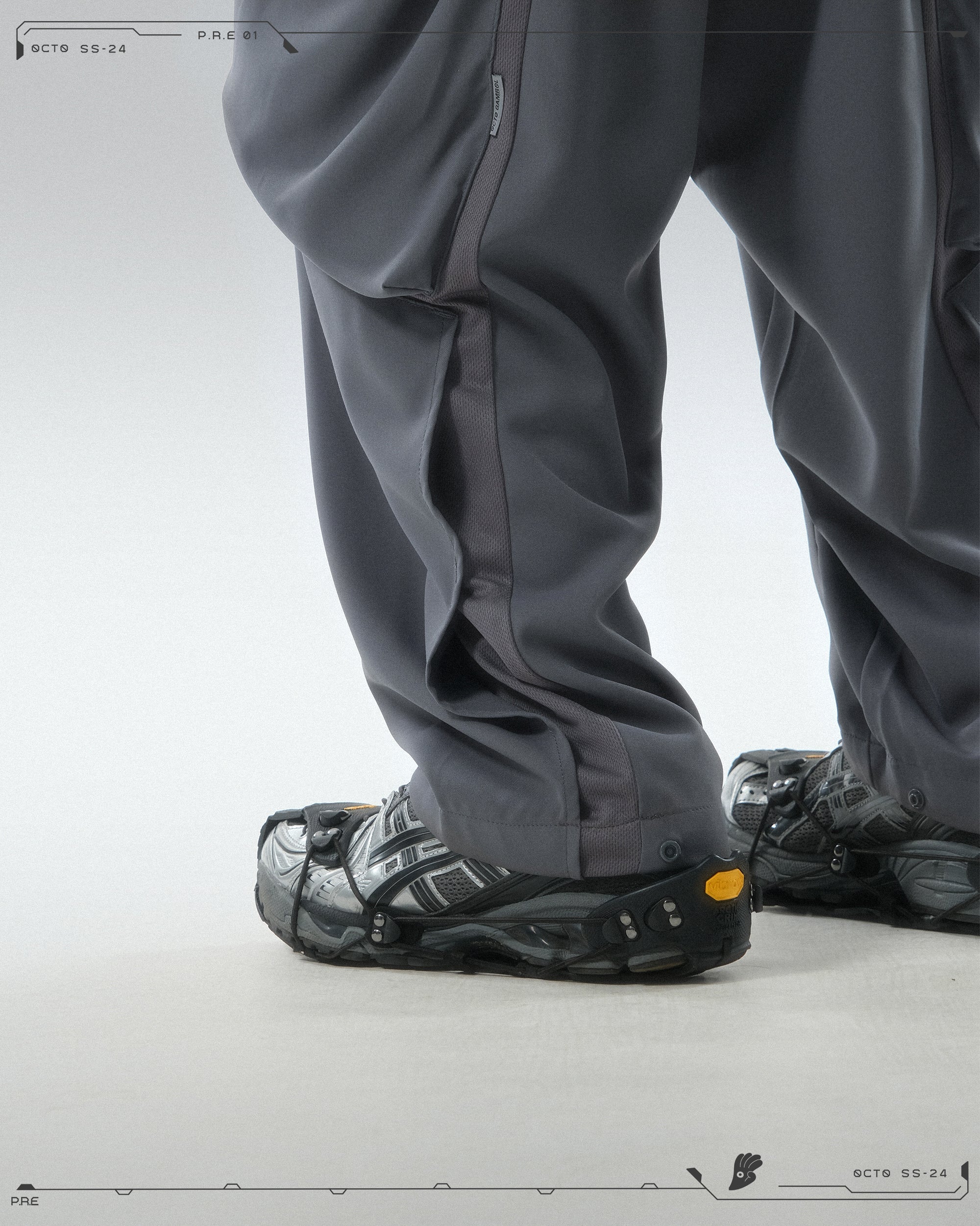 PRE - SEASON —S24 PS-01P  Stereoscopic Tornado Vertical Pants  (Shadow Grey)