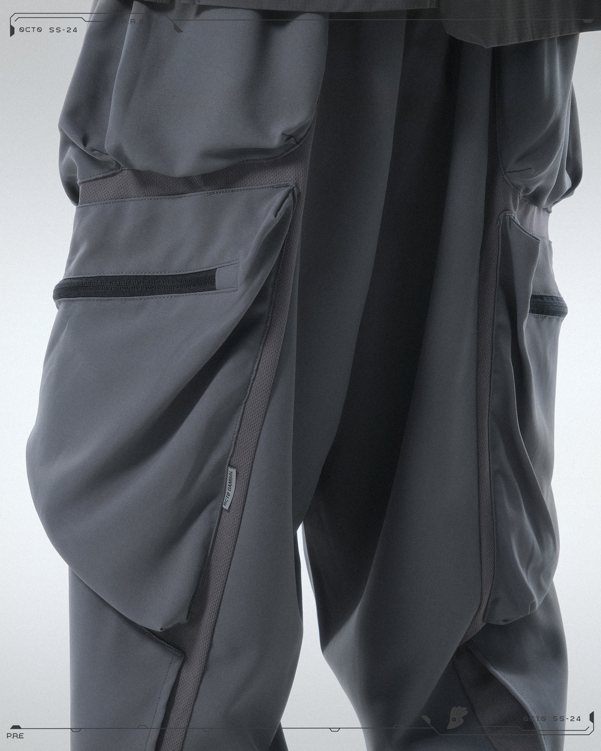 PRE - SEASON —S24 PS-01P  Stereoscopic Tornado Vertical Pants  (Shadow Grey)