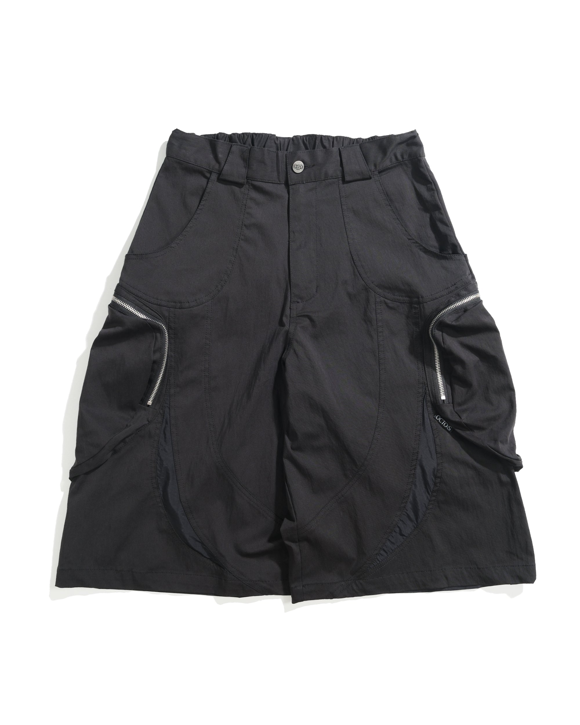 S26-SD2-S / Residual Curve Shorts (Black)
