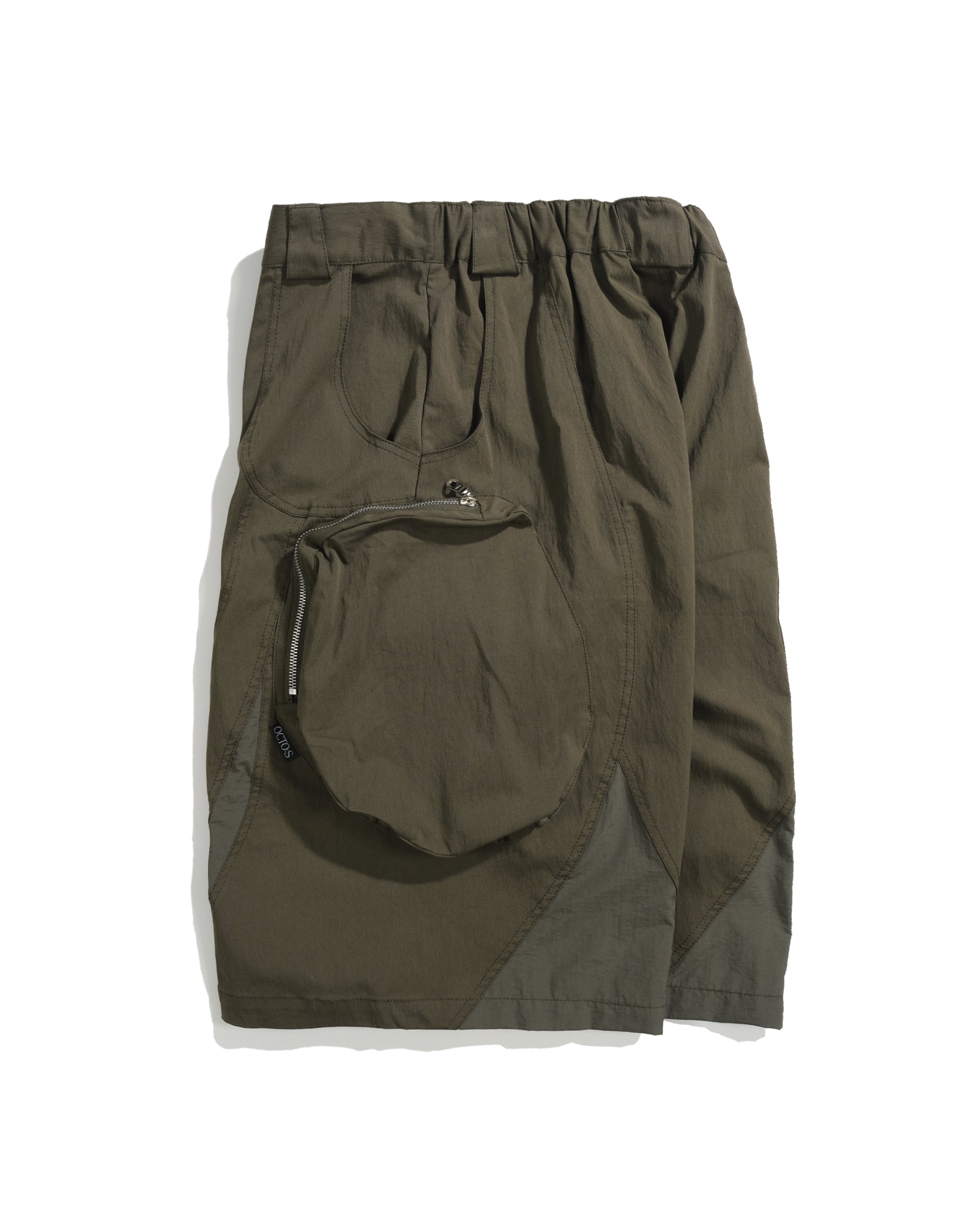 S26-SD2-S / Residual Curve Shorts (B-Olive)