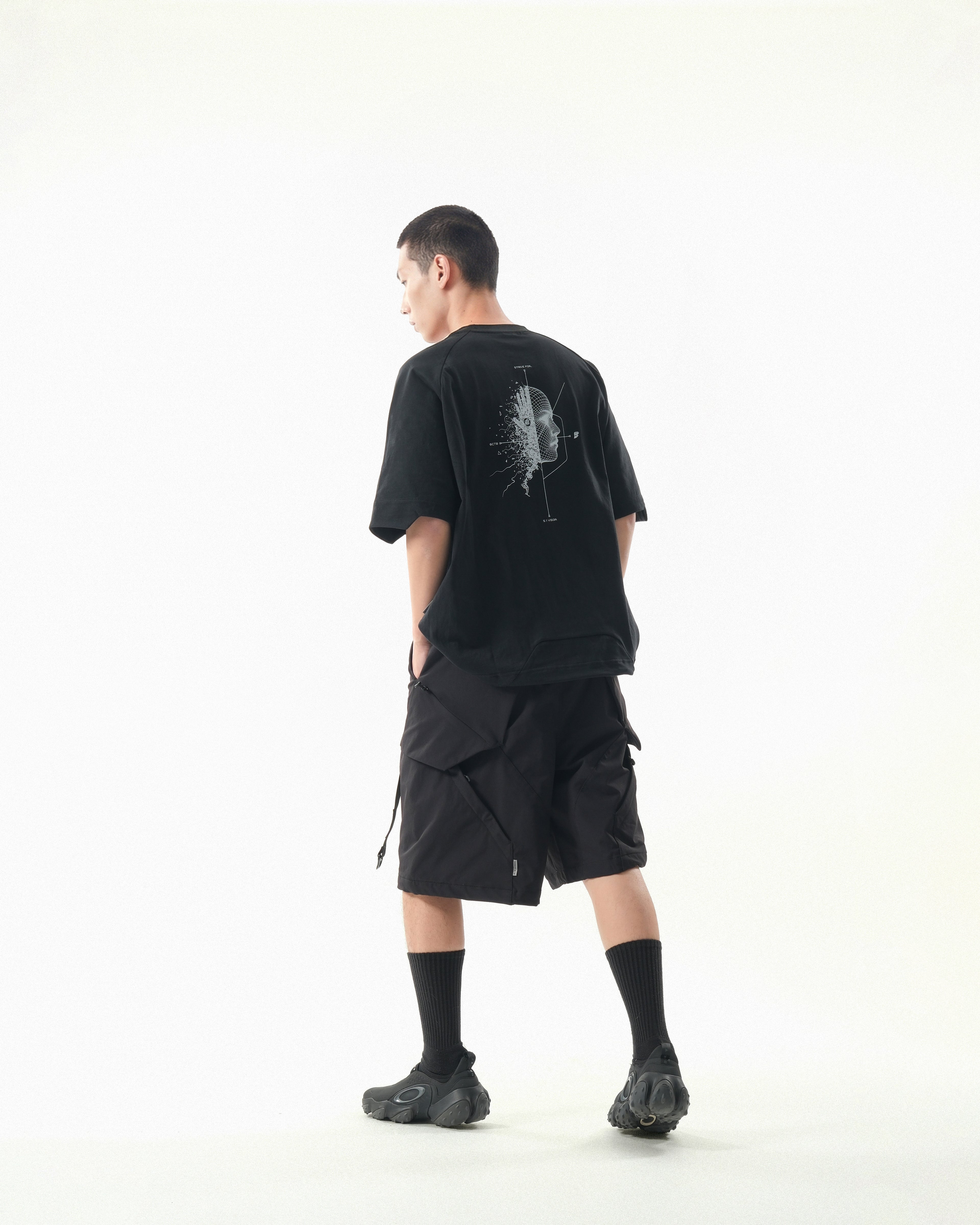 S26-S1-T2 / Visor Print Tee (Black)