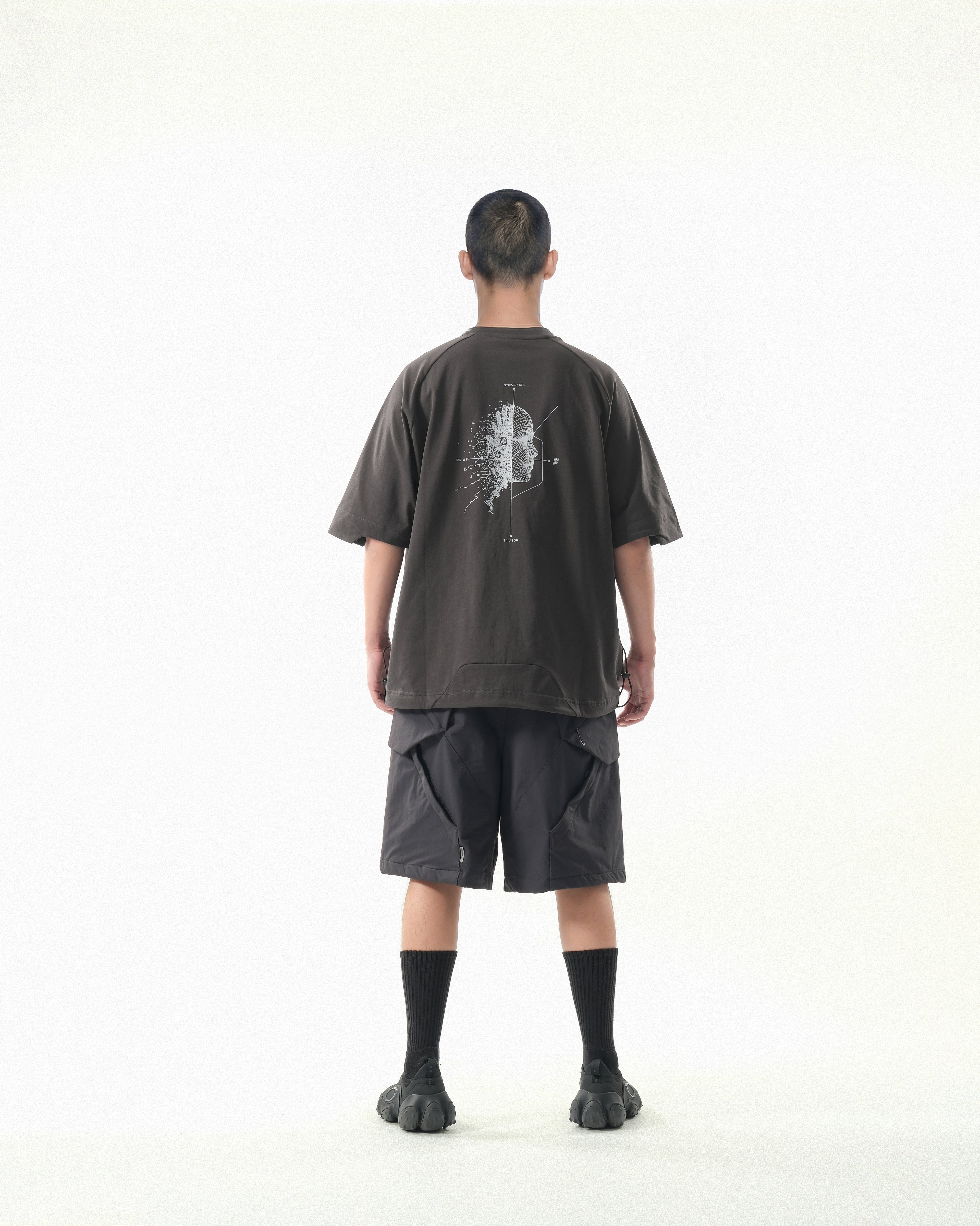 S26-S1-T2 / Visor Print Tee (Grey)