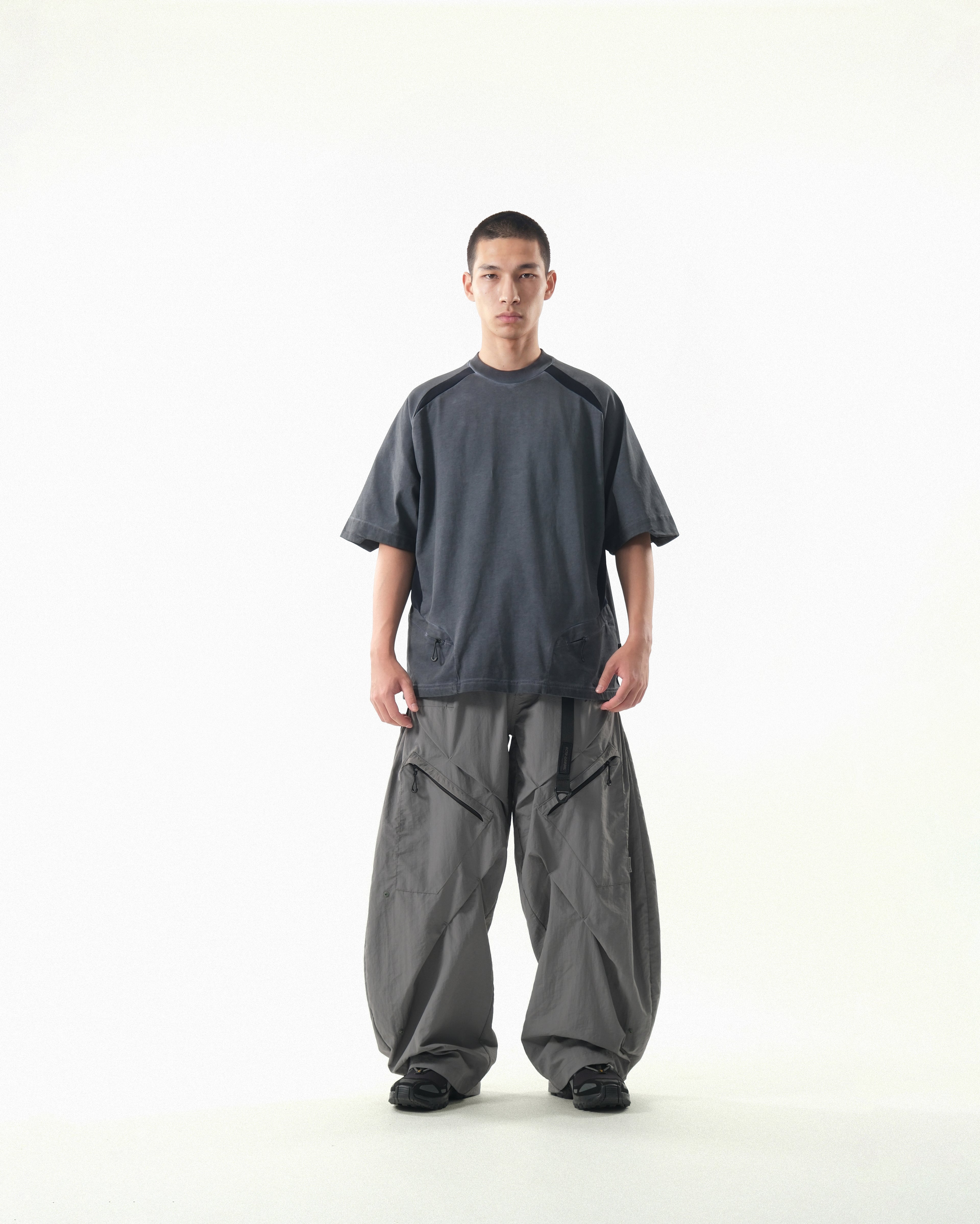 S26-S1-T1 / Visor Washed Panel Tee (Navy)
