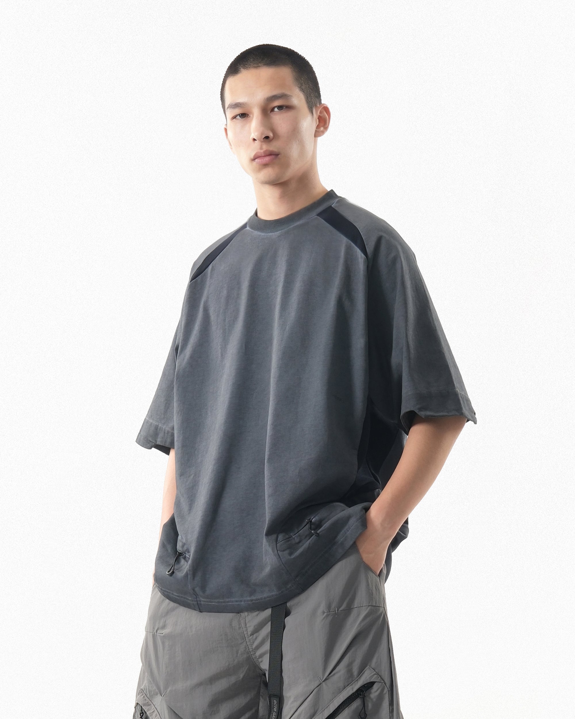 S26-S1-T1 / Visor Washed Panel Tee (Navy)