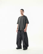 S26-S1-T1 / Visor Washed Panel Tee (Black)
