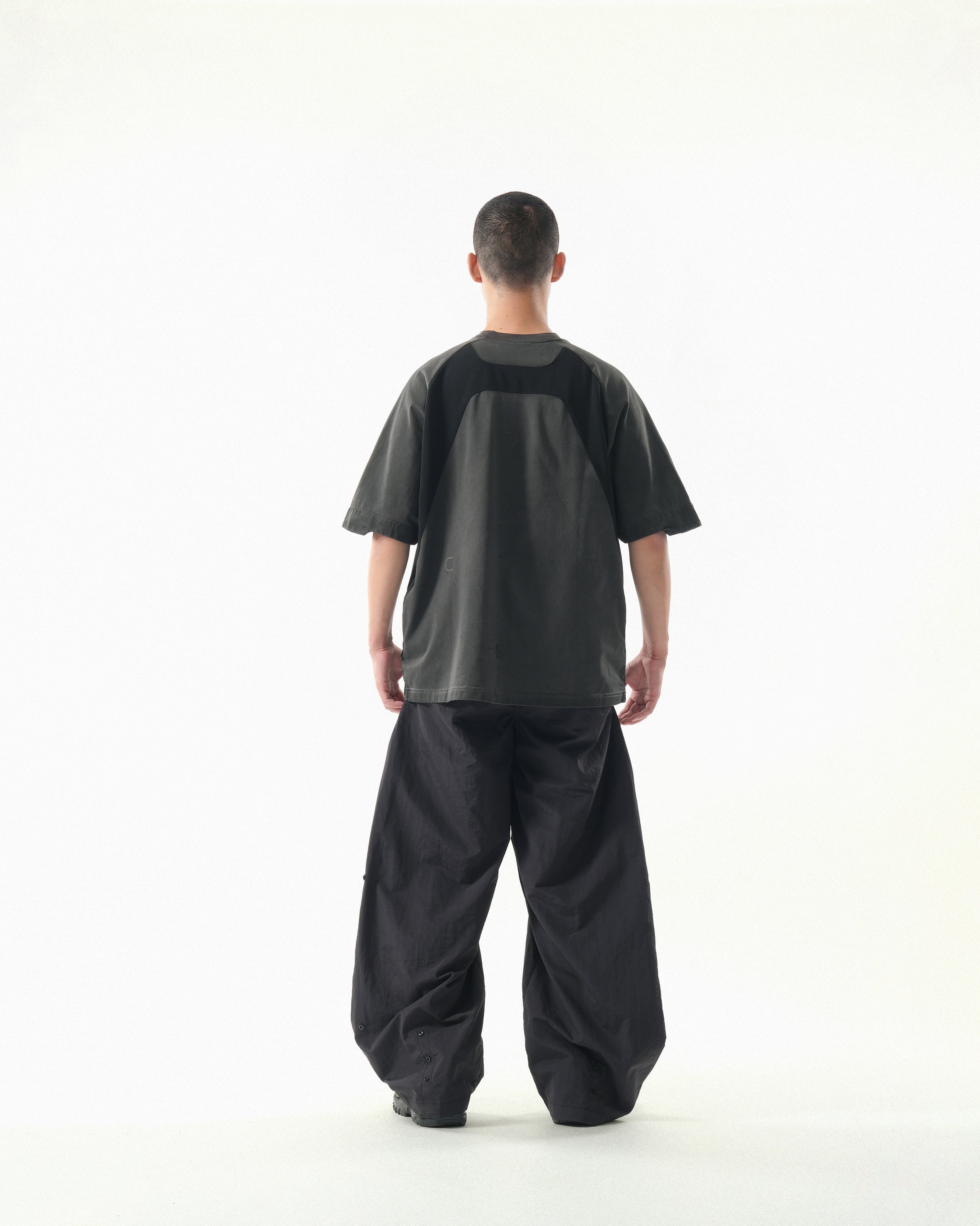 S26-S1-T1 / Visor Washed Panel Tee (Black)