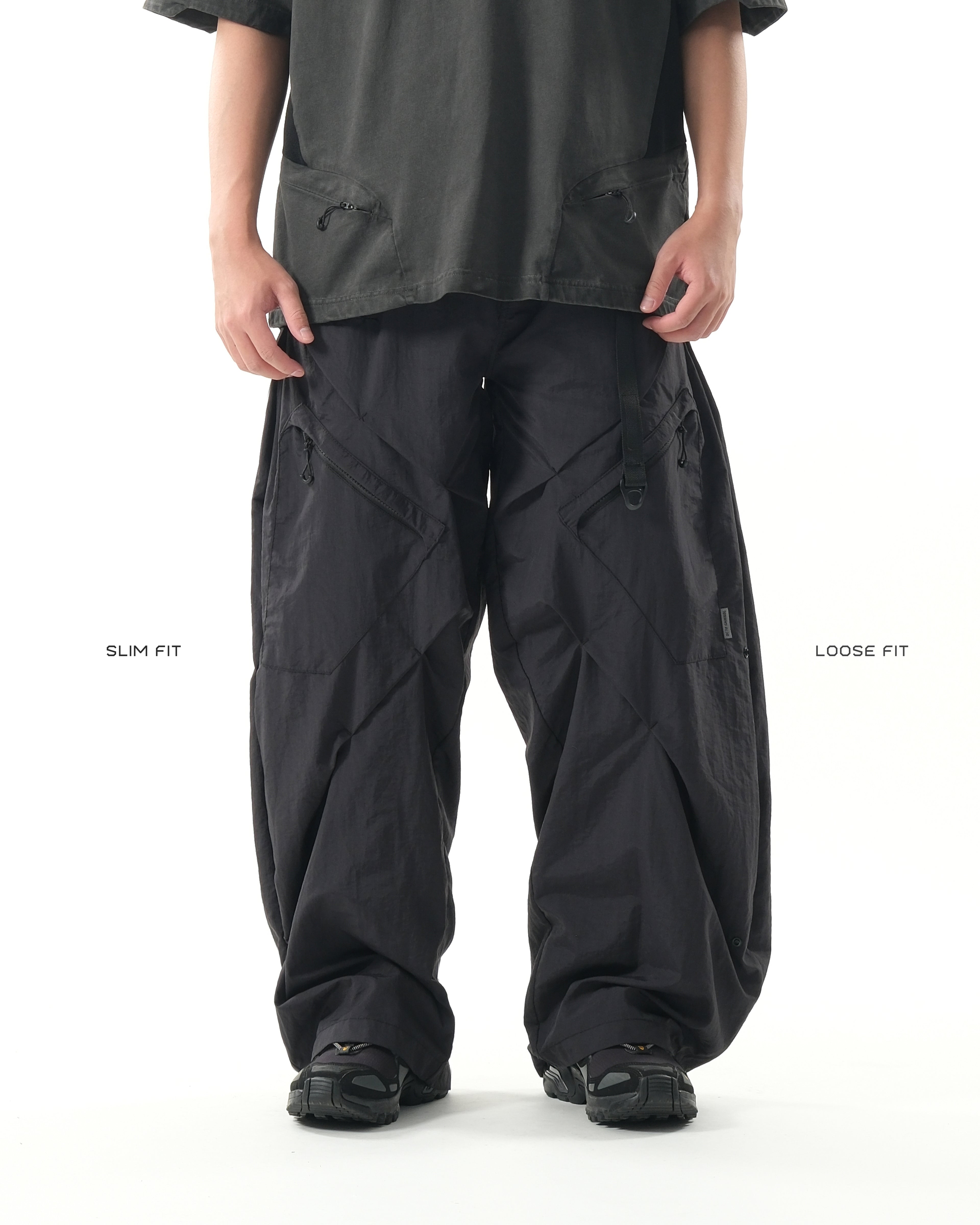 S26-S1-P / Visor Structure Pants (Black)