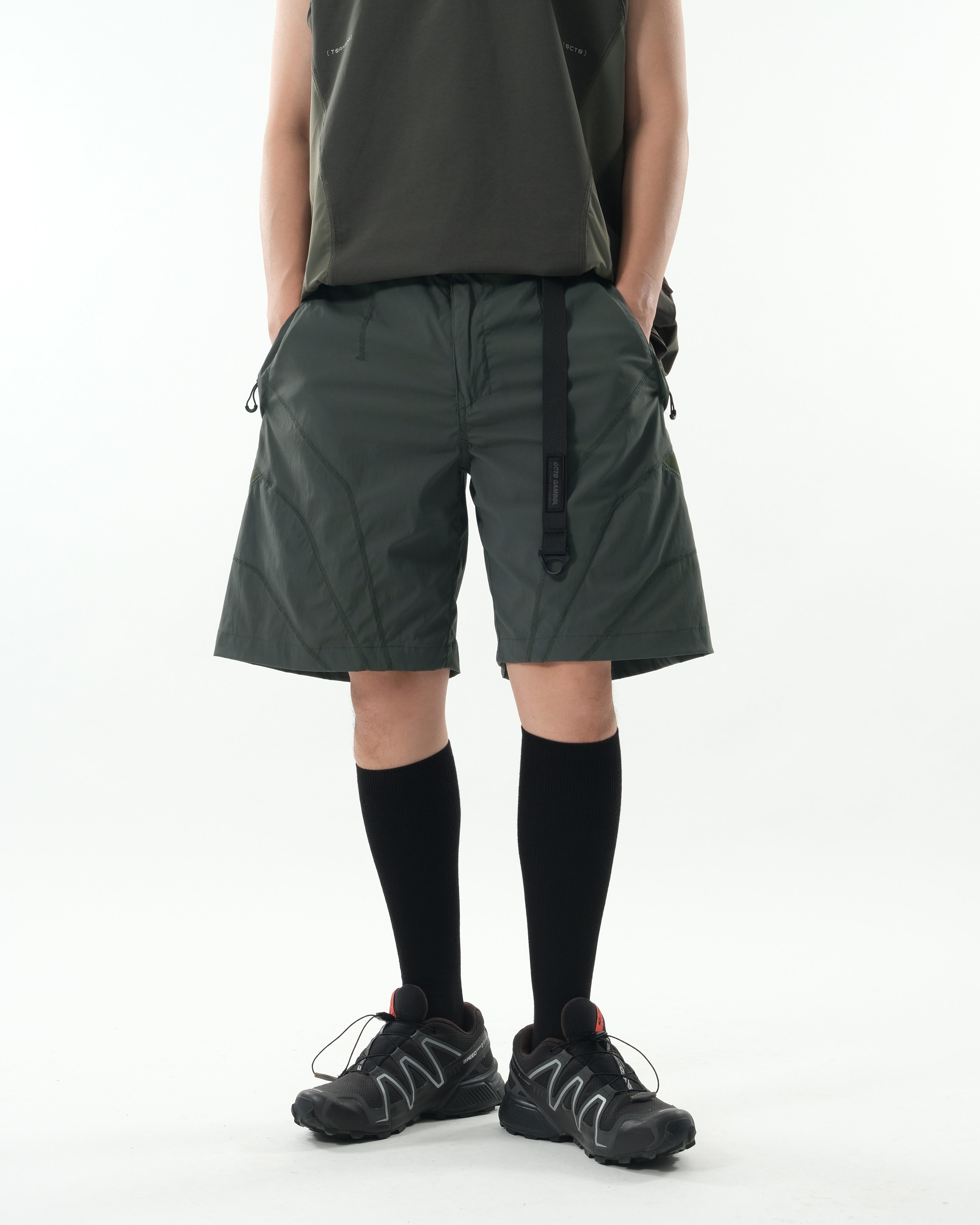 S26-S2-S / Modular Flow Shorts (Green)