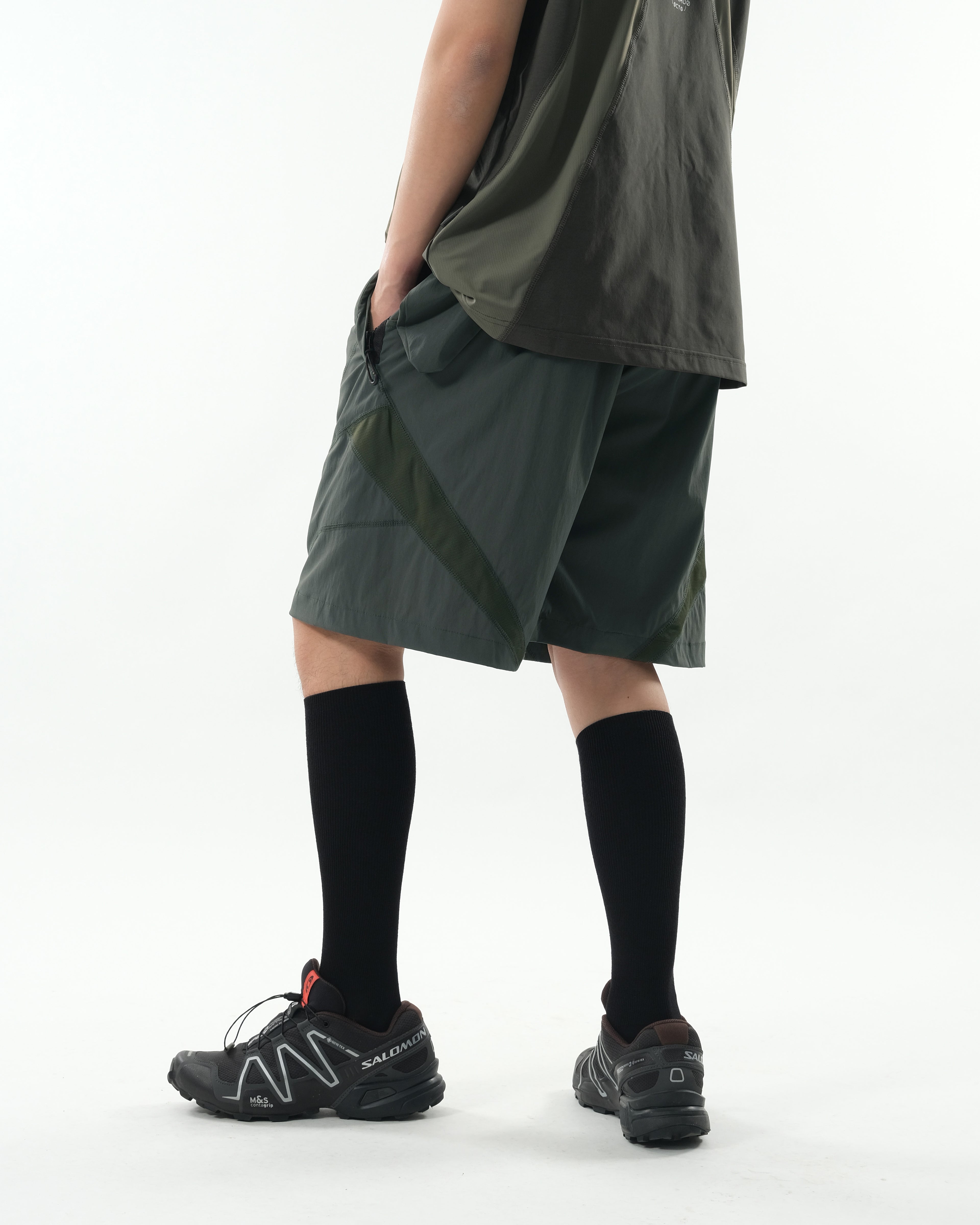 S26-S2-S / Modular Flow Shorts (Green)