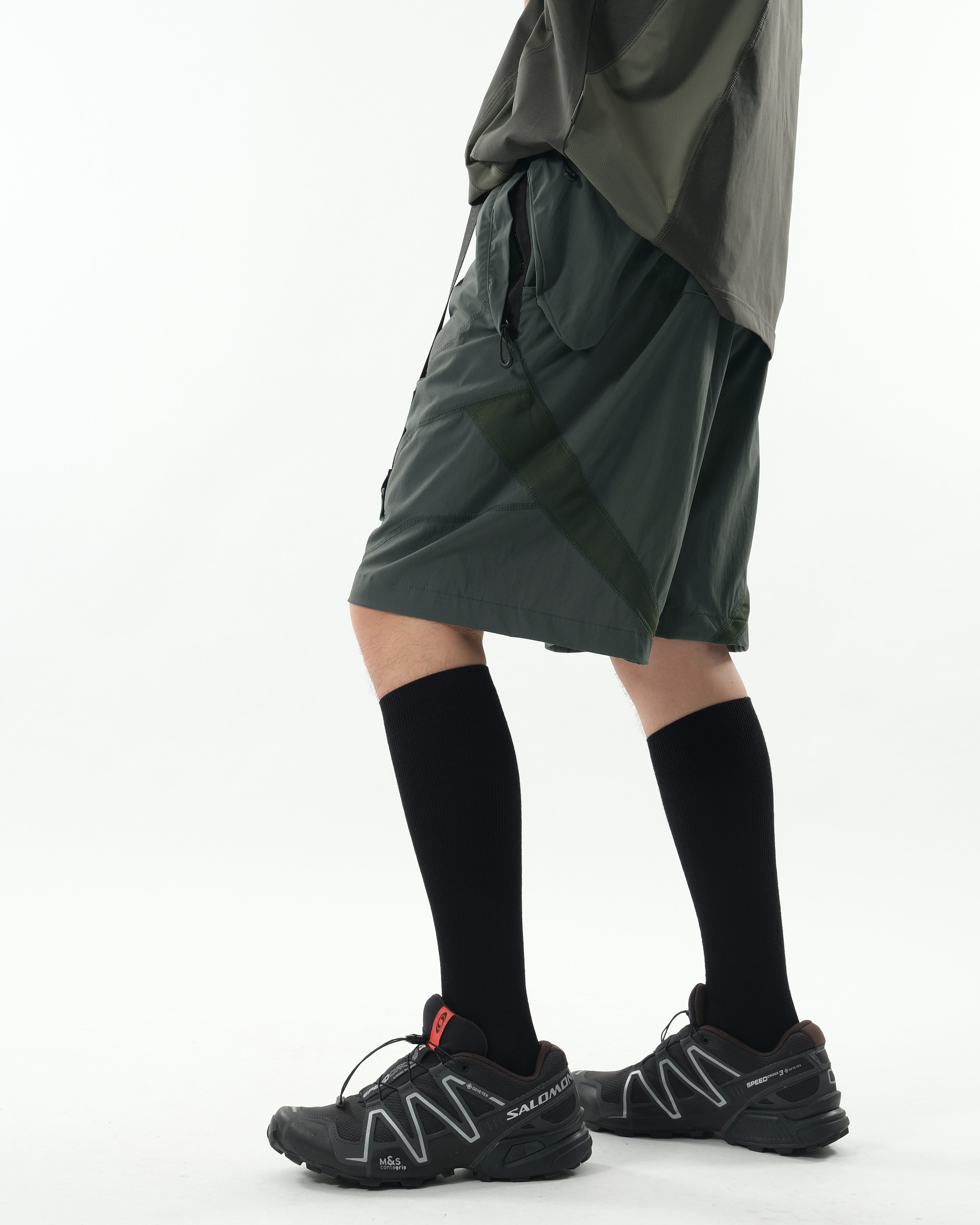 S26-S2-S / Modular Flow Shorts (Green)