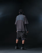 S1/ S25-T-01 Tornado patchwork T-shirt (Grey)