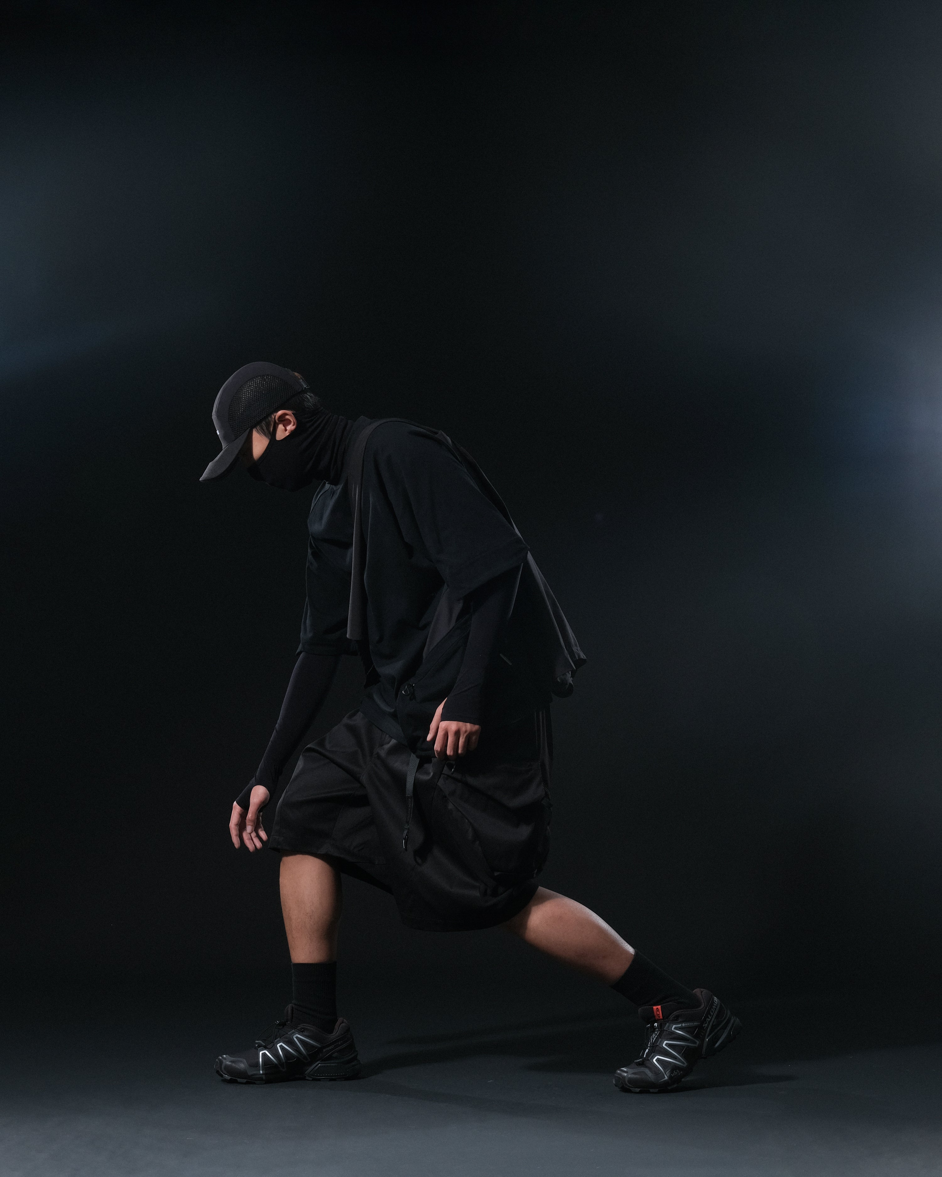 S1/ S25-S-01 Visor Layers Shorts (Black)