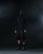 S1/ S25-T-01 Tornado patchwork T-shirt (Black)