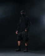S1/ S25-T-01 Tornado patchwork T-shirt (Black)