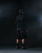 S1/ S25-T-01 Tornado patchwork T-shirt (Black)
