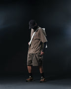 S1/ S25-S-01 Visor Layers Shorts (Brown)