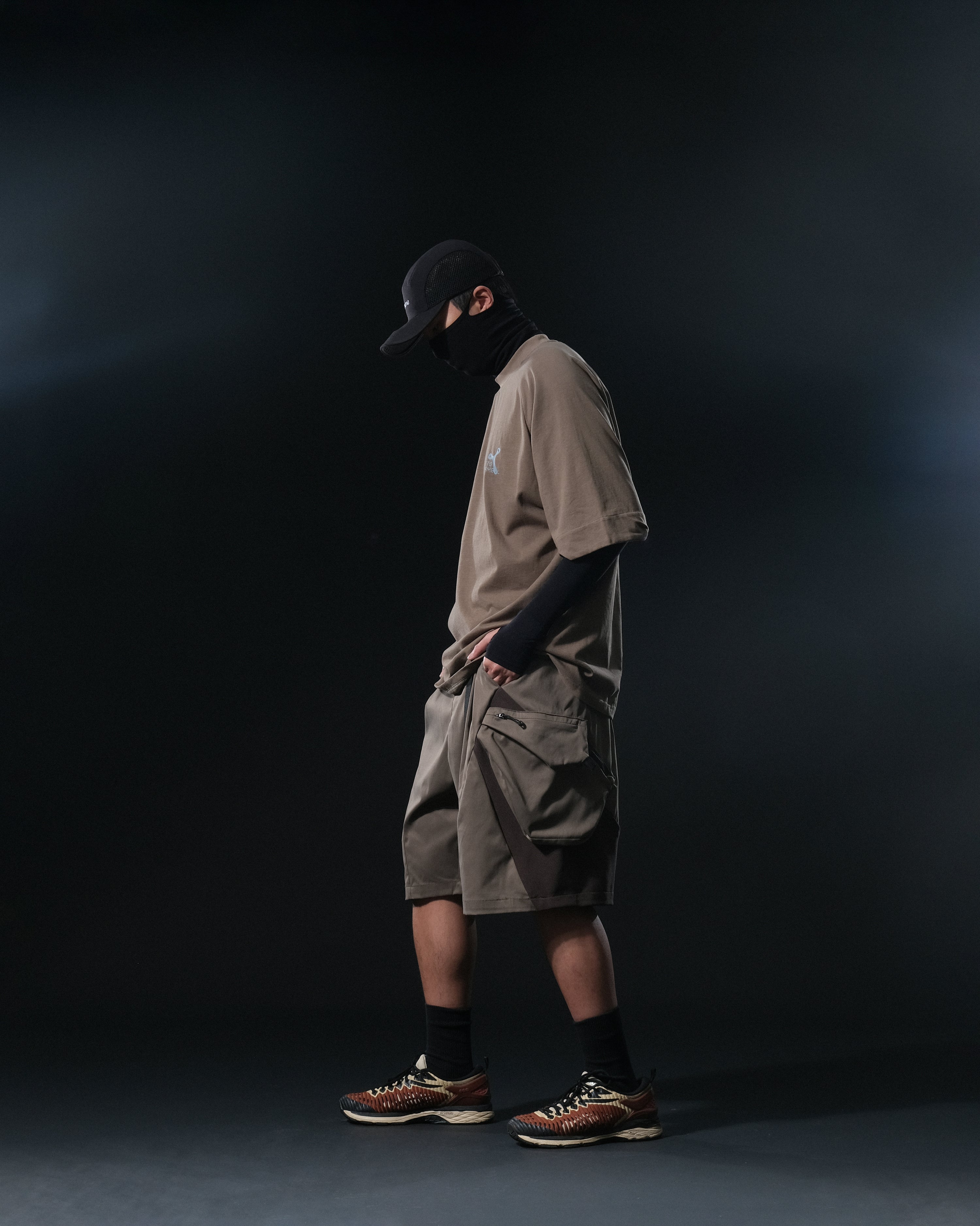 S1/ S25-S-01 Visor Layers Shorts (Brown)
